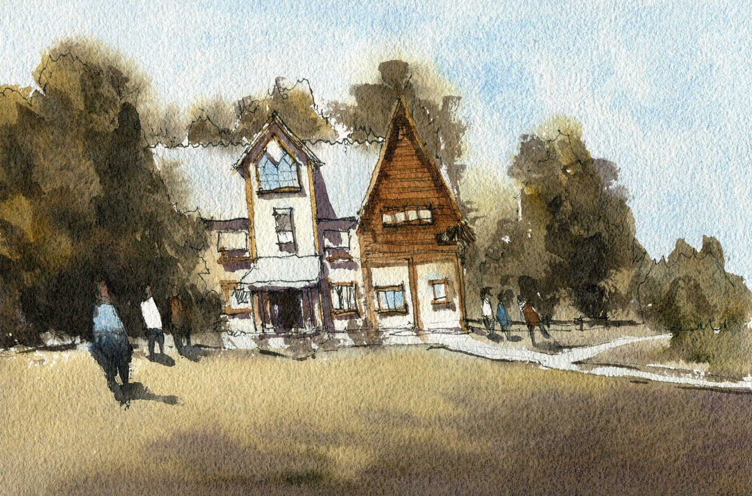 I drew and painted these Nordic scenes in under an hour! - image 6 - student project