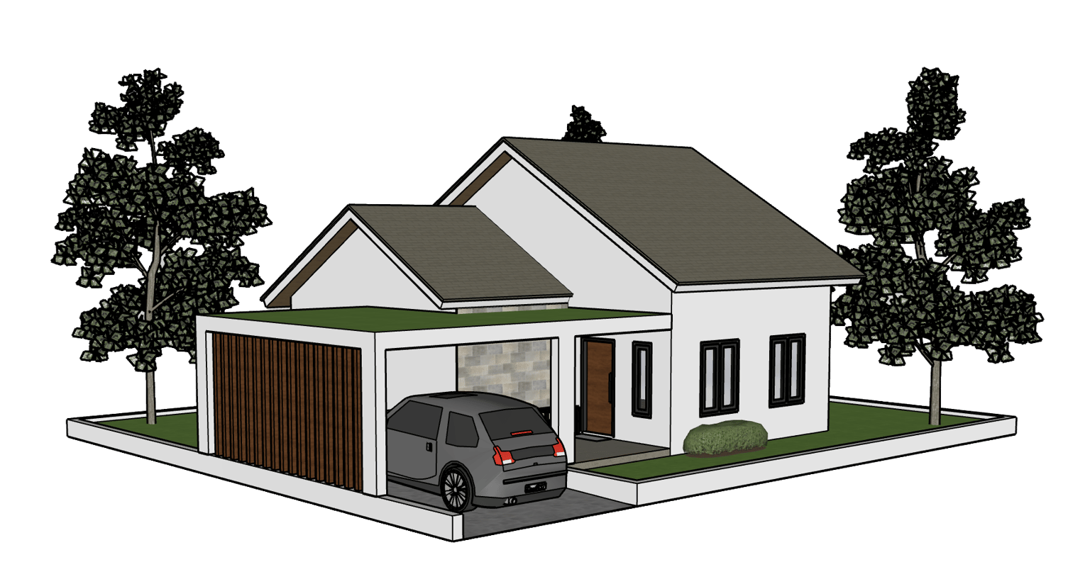 SketchUp House and Models - image 1 - student project