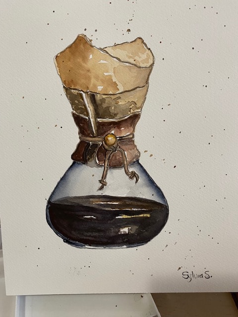 chemex watercolour - image 1 - student project