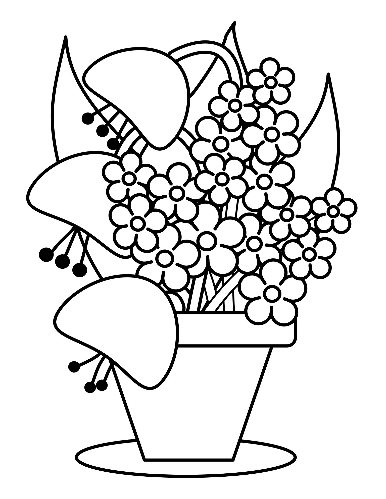 Coloring page - designed in Affinity, colored in Procreate - image 2 - student project