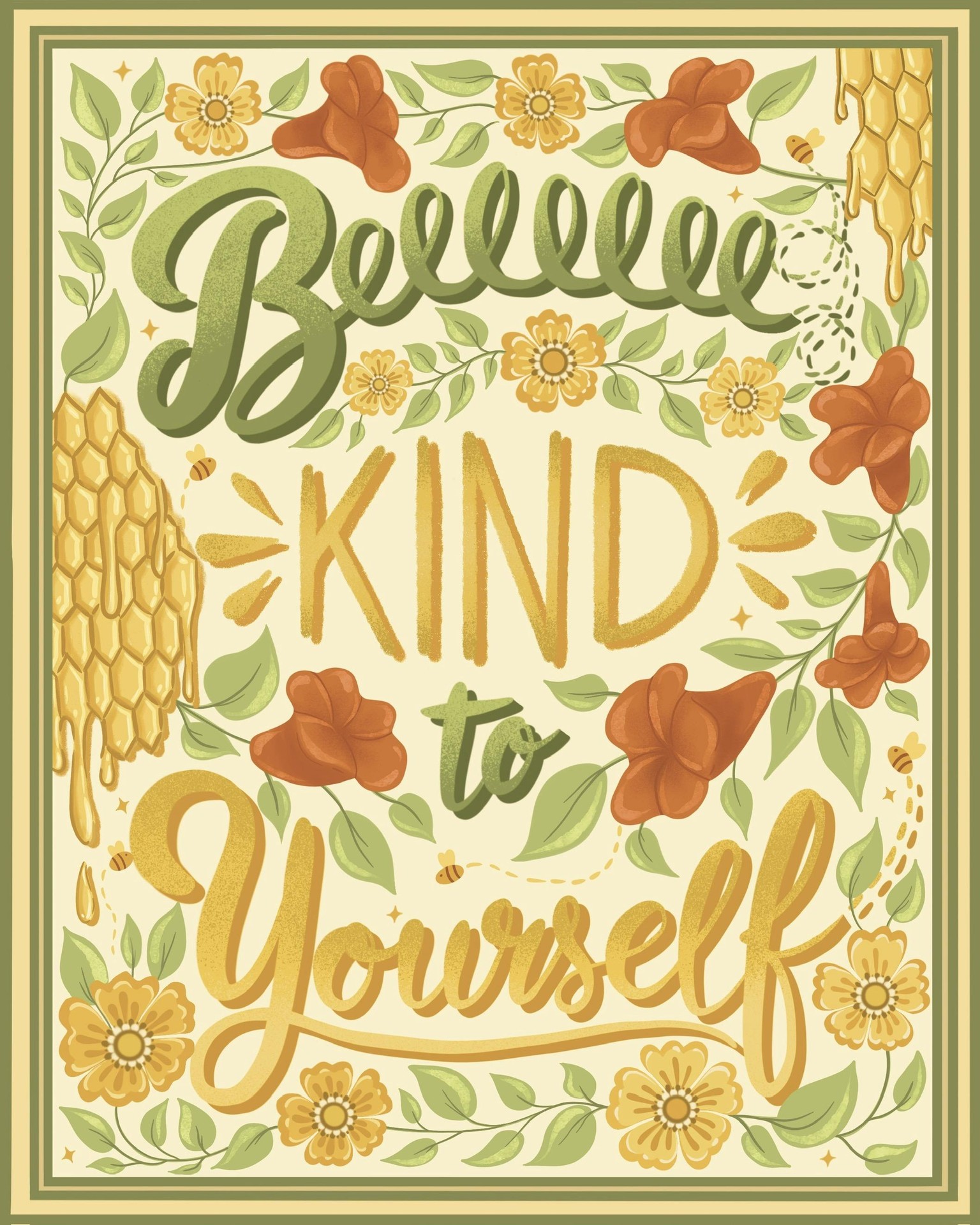 Beee kind to yourself 💖 - image 1 - student project