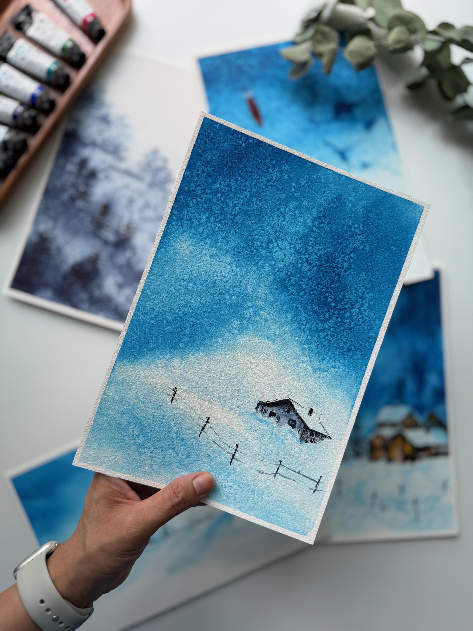 Unpredictable Salt Effects In Watercolor - image 1 - student project