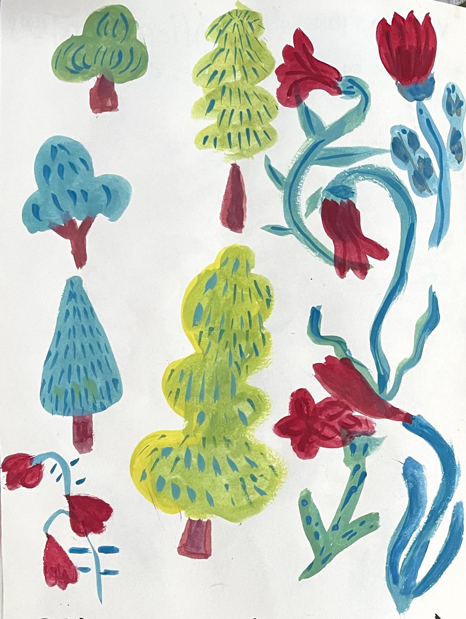 Gouache Landscapes: 7 Days of Sketchbook Practice to Develop Your Style - image 10 - student project