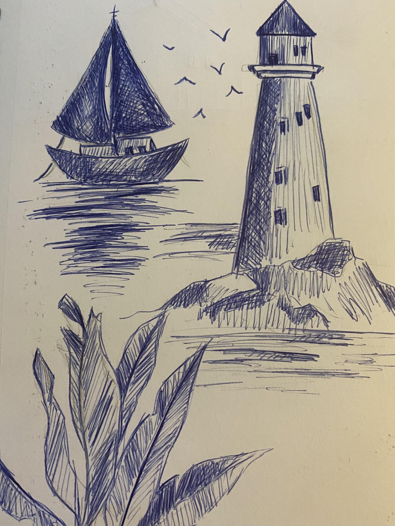 Using blue ballpoint pen! - image 1 - student project