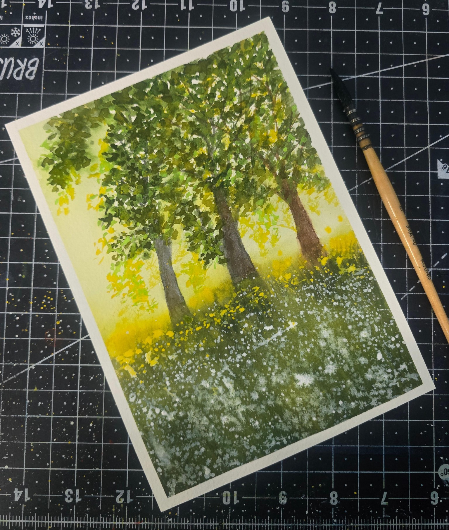 Spring watercolor Landscapes - image 3 - student project