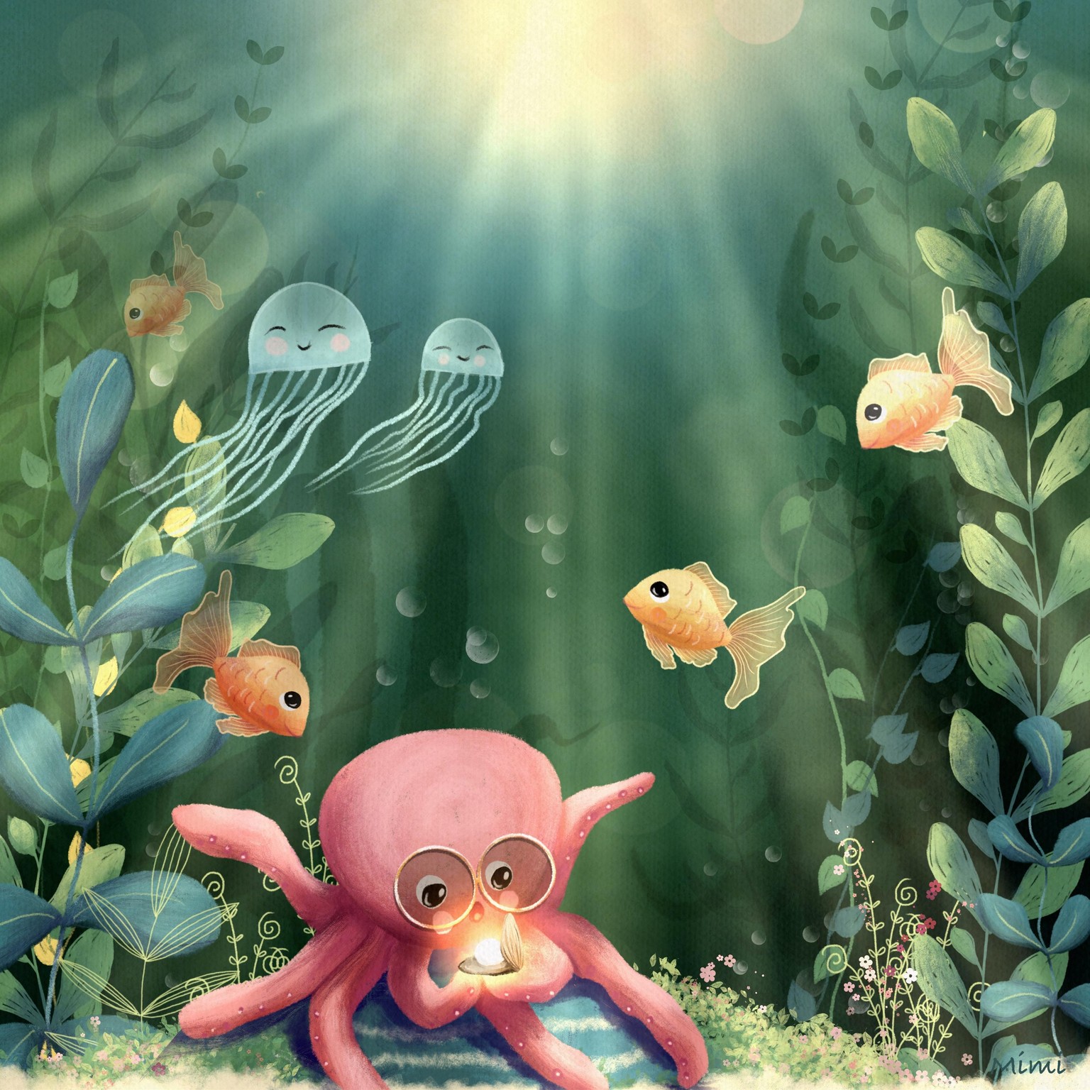 Cute and magical underwater scene - image 1 - student project