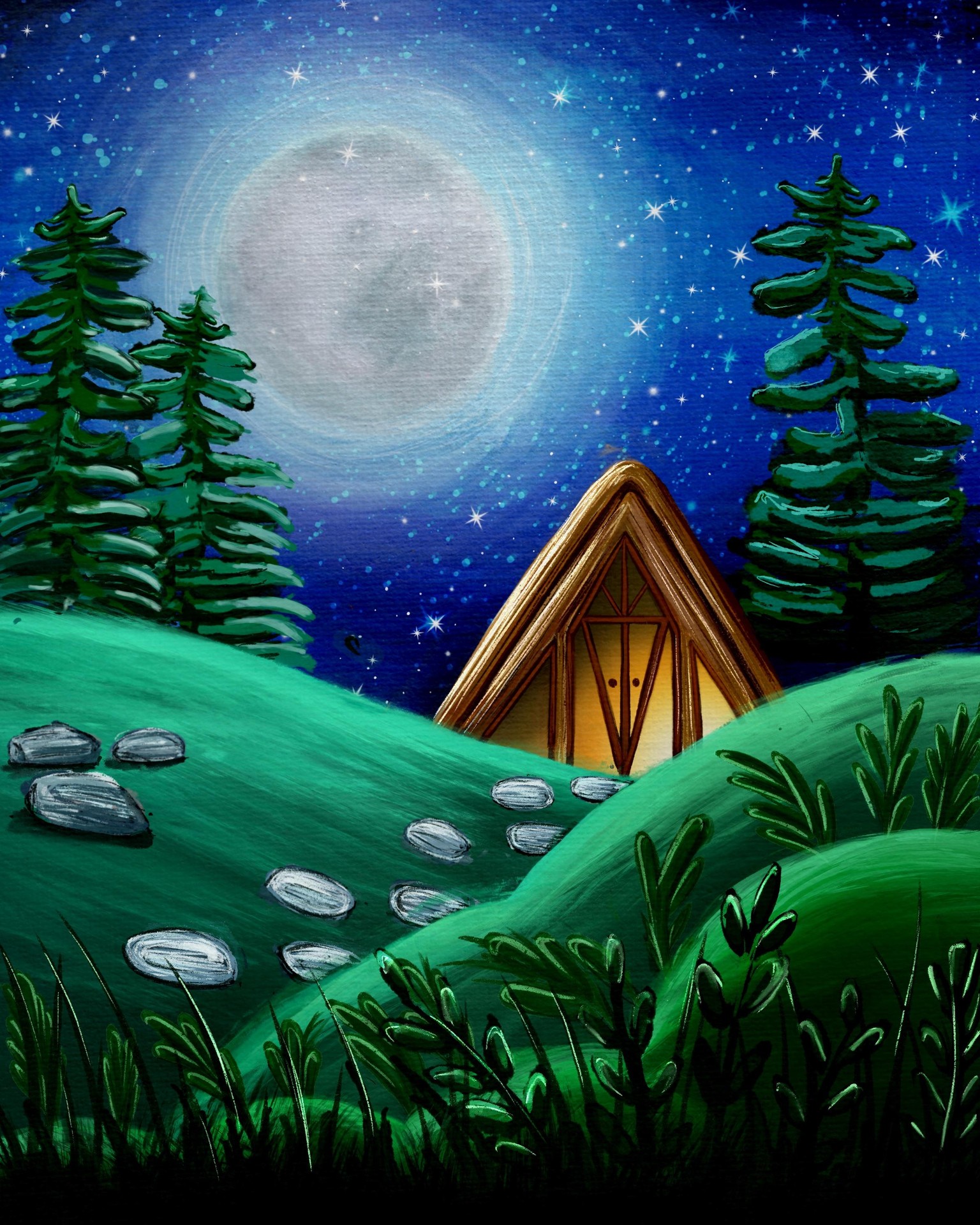 Log cabin - I could just go and sit on one of those little rocks for a while lol - image 1 - student project