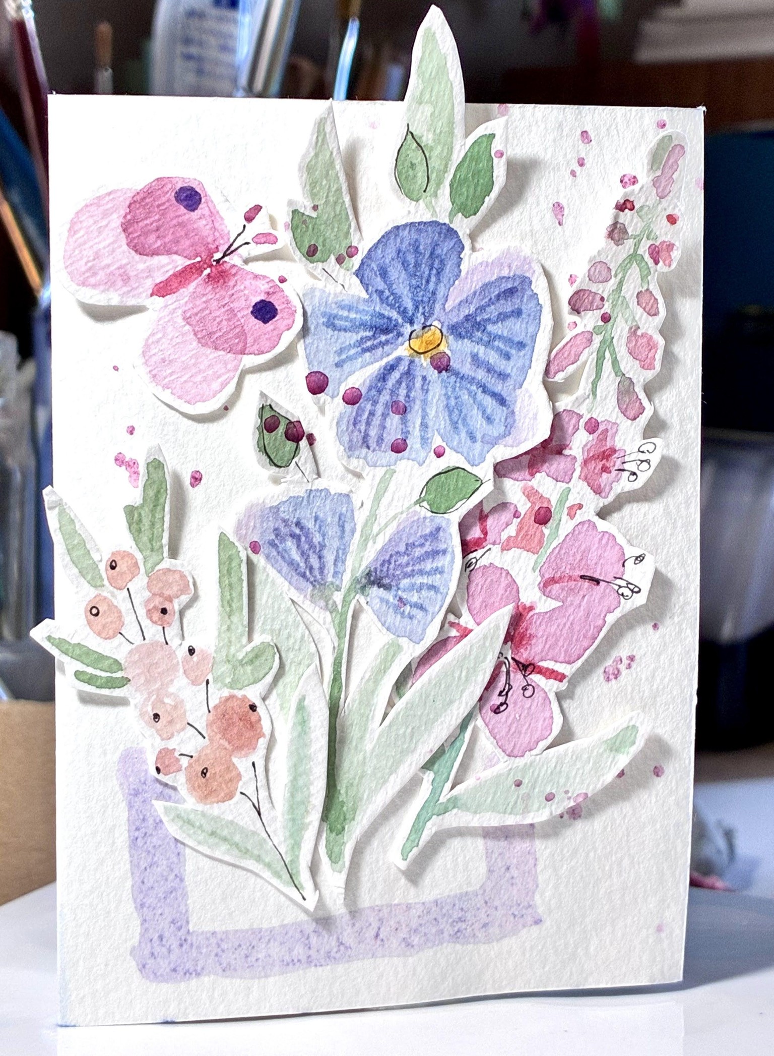 Wildflower pop-up cards - image 3 - student project