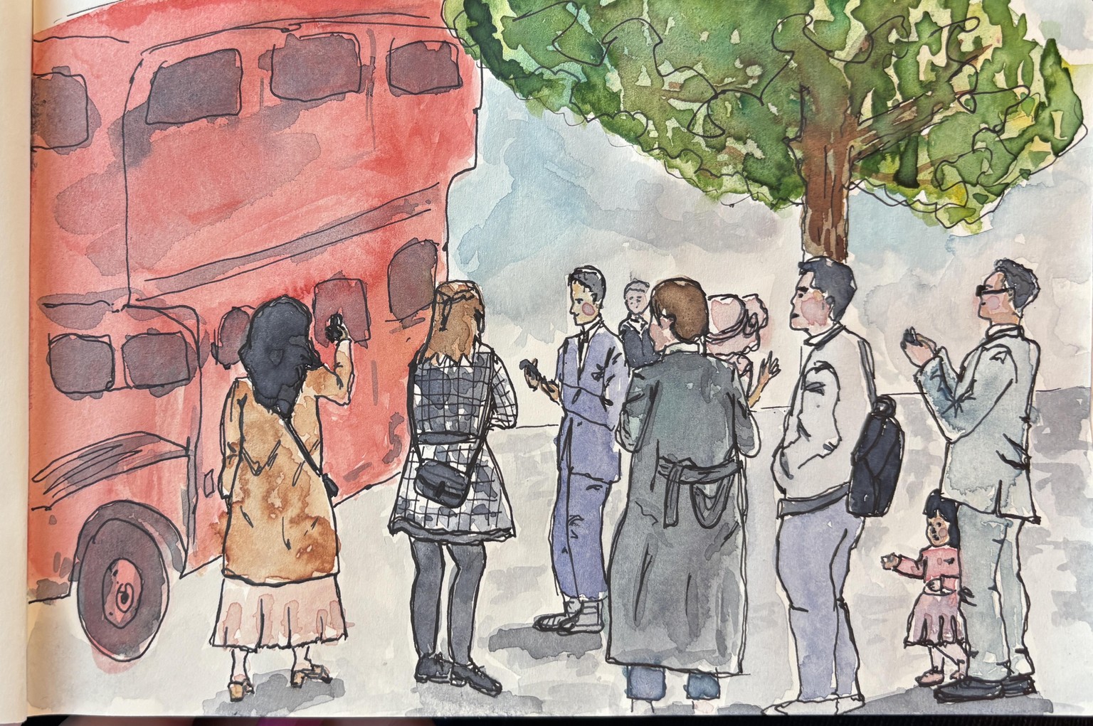 Crowd sketch - image 1 - student project
