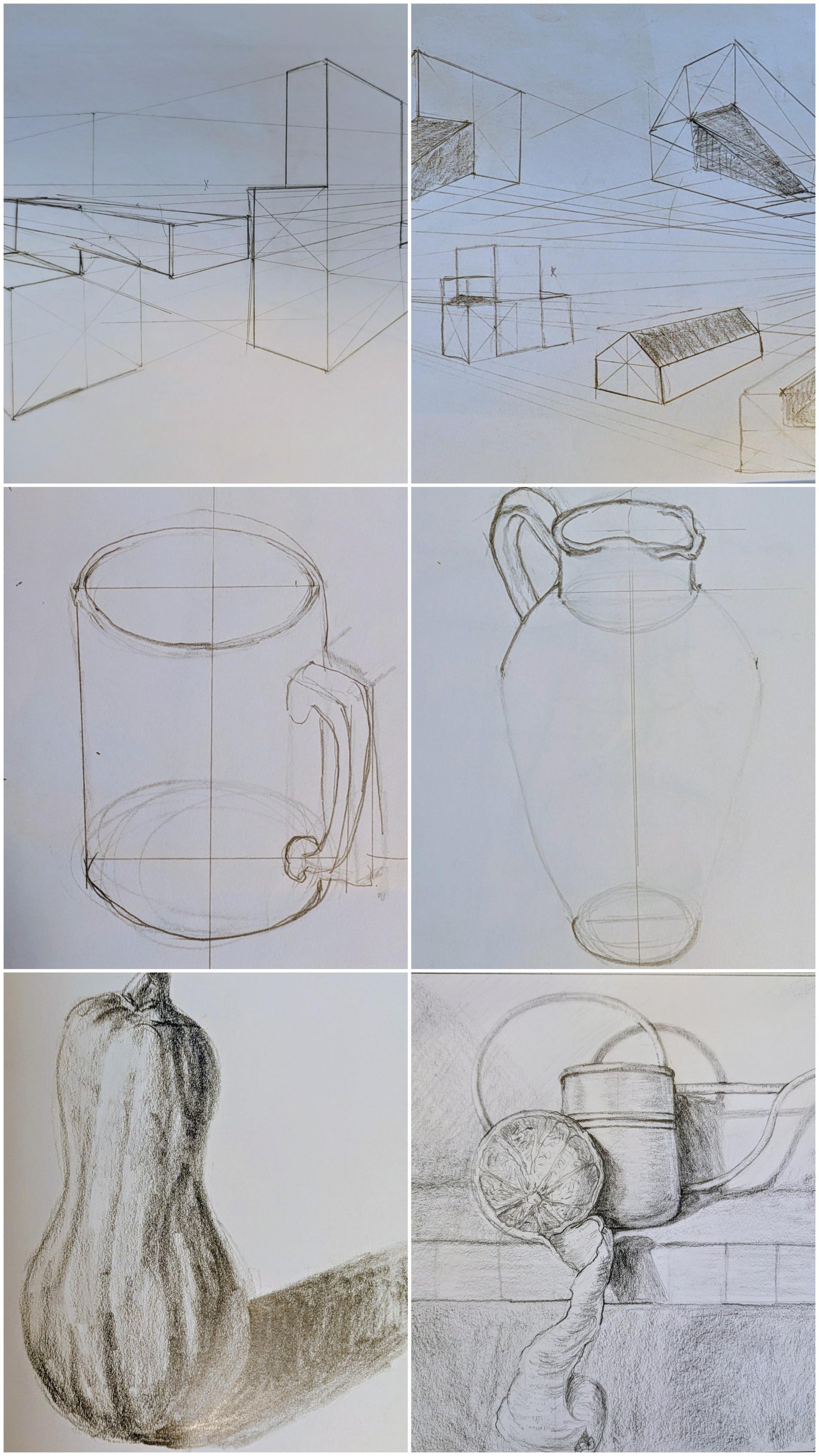 Form & Shape: 3D Drawing & Perspective with Brent - image 2 - student project
