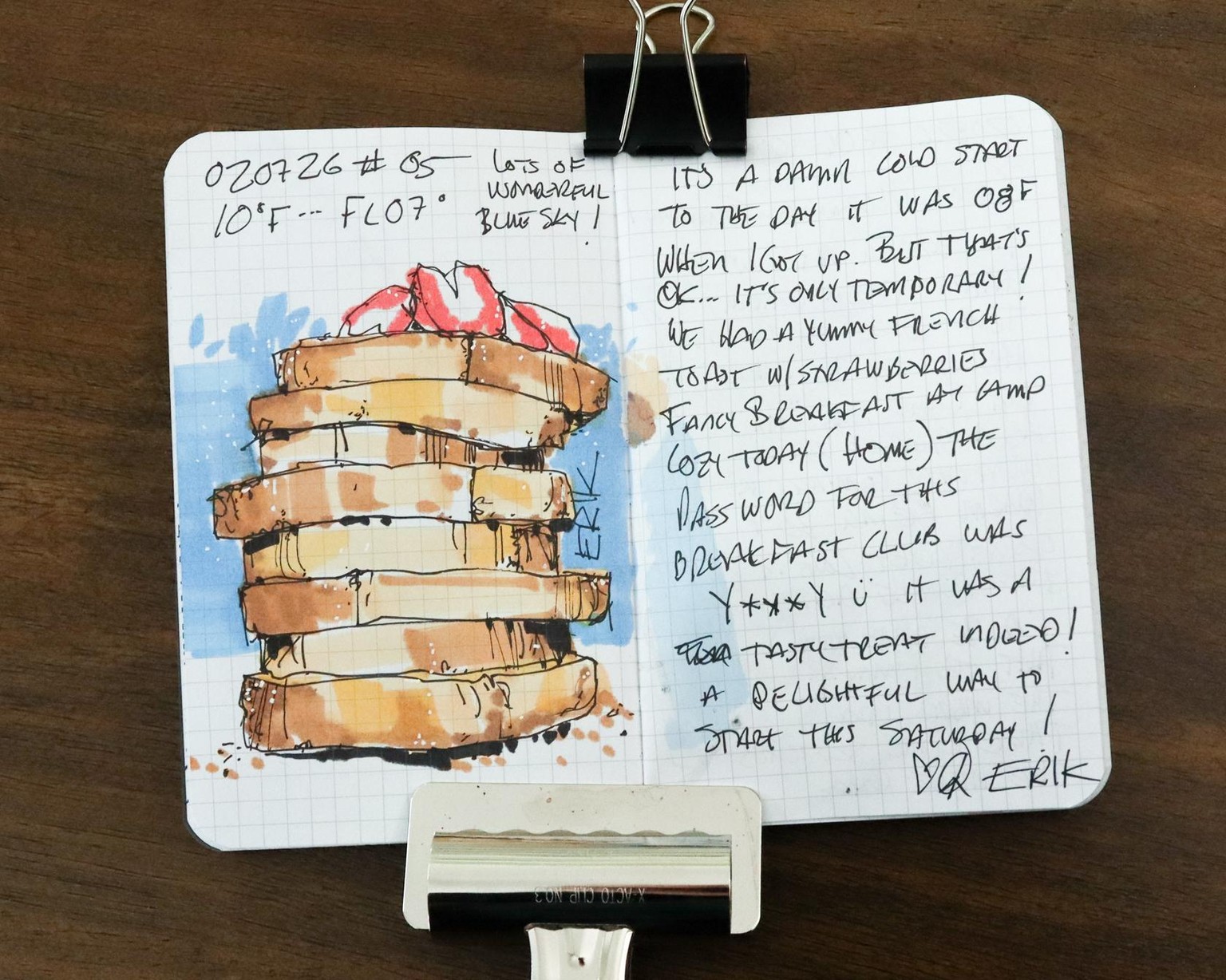 The start of my 7 day pocket sketchbook/journal - image 5 - student project