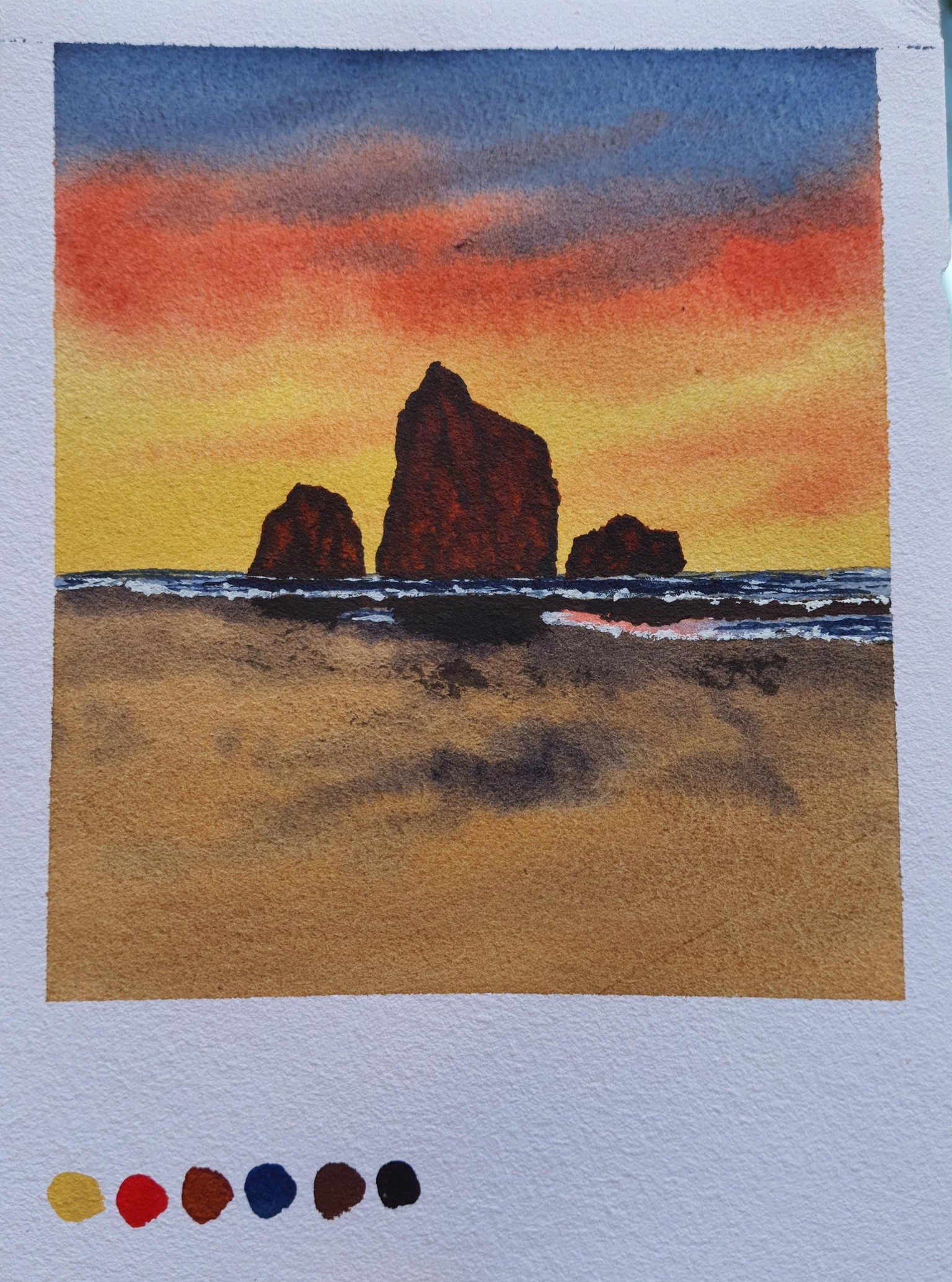 30 Days of Mini Watercolor Landscapes. .. !!! - image 23 - student project