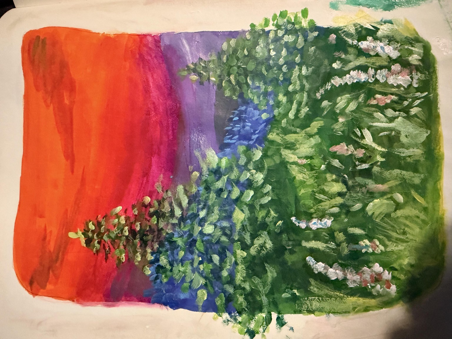 Gouache sunset! - image 1 - student project