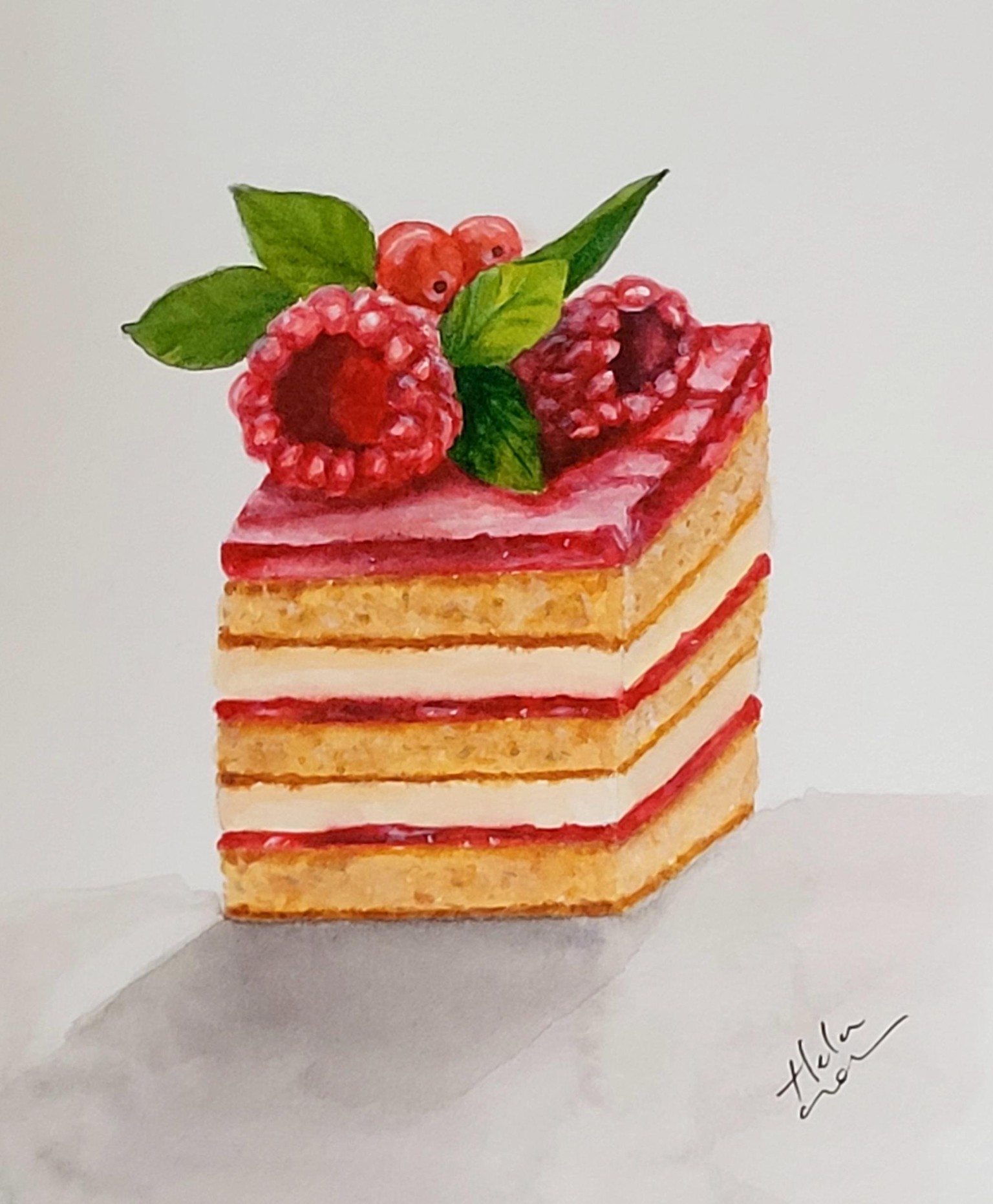 Raspberry cake - image 1 - student project