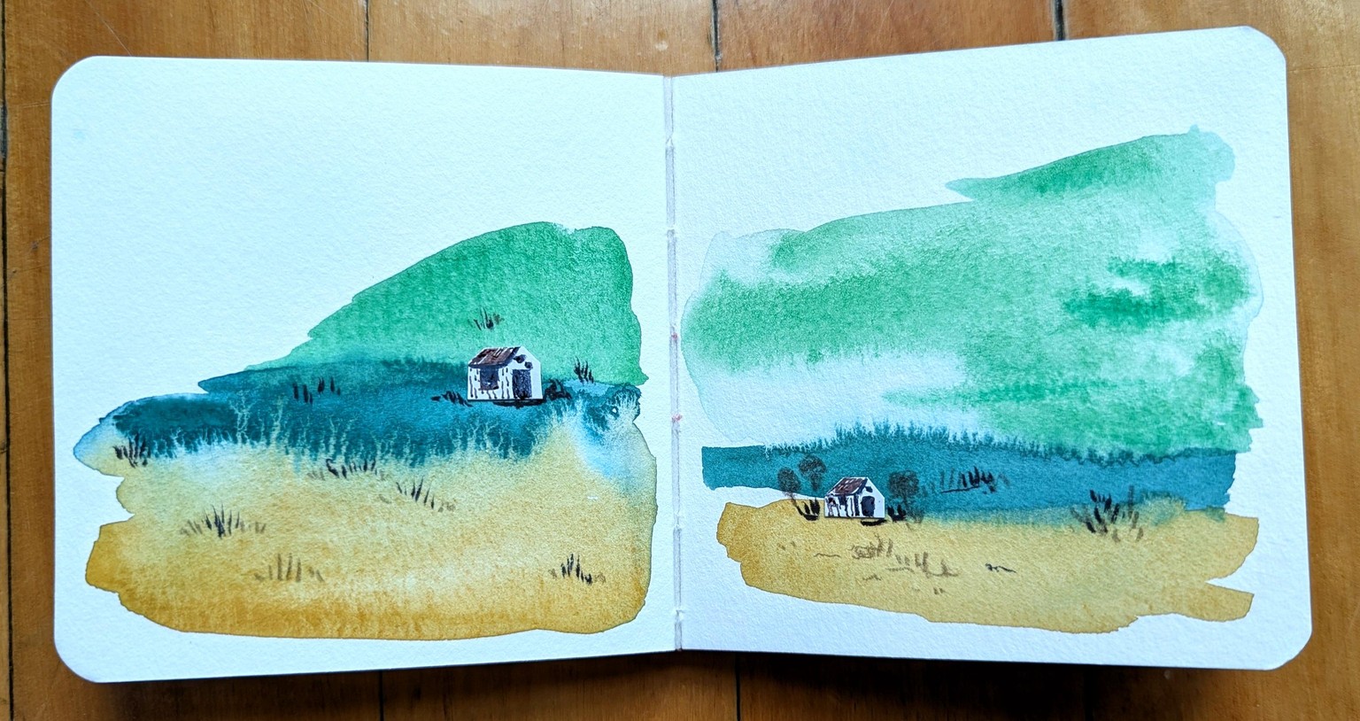 Mini Watercolour Landscapes - image 1 - student project