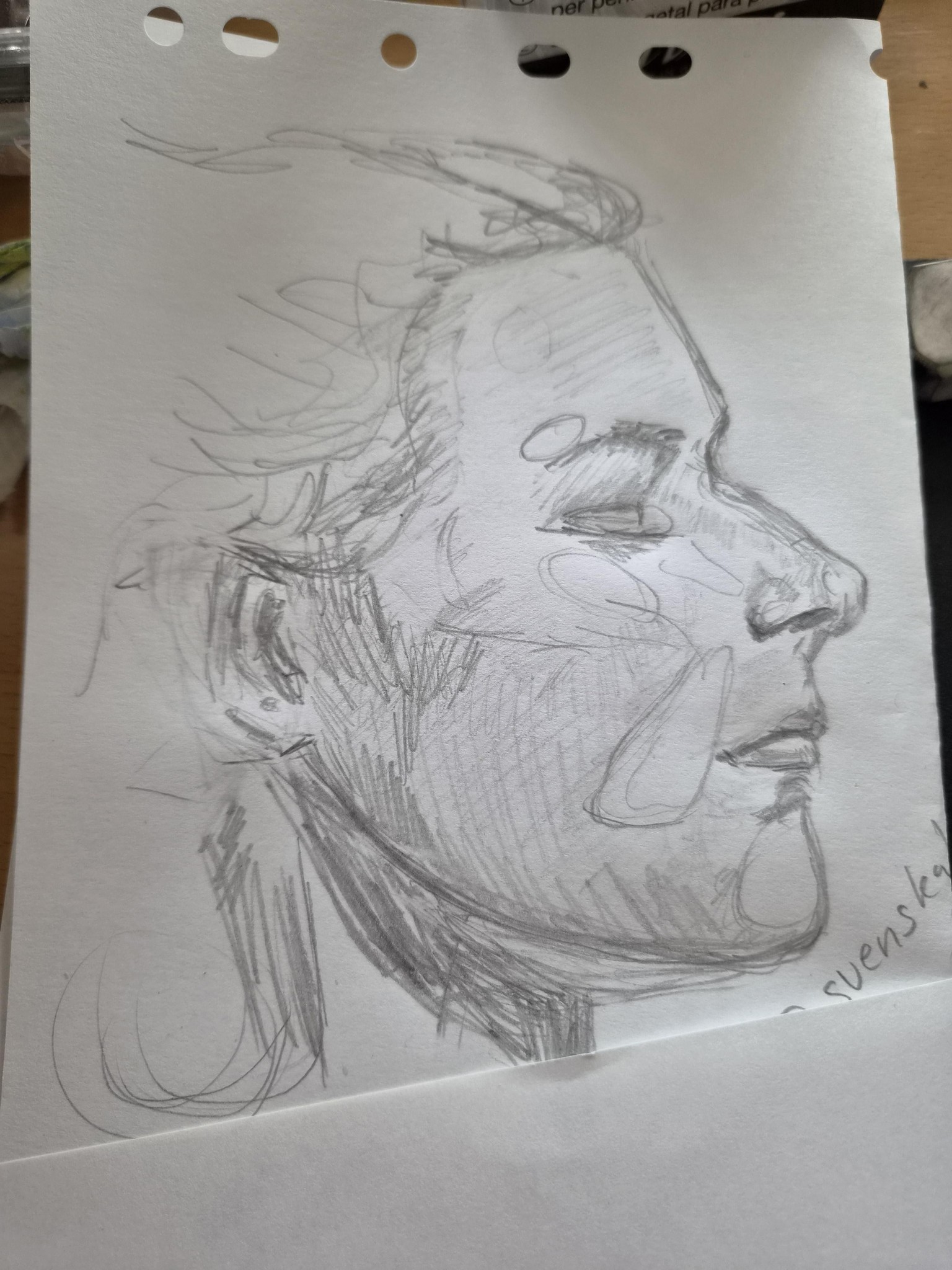 Monochrome Watercolor Portraits day 1-7 - image 3 - student project
