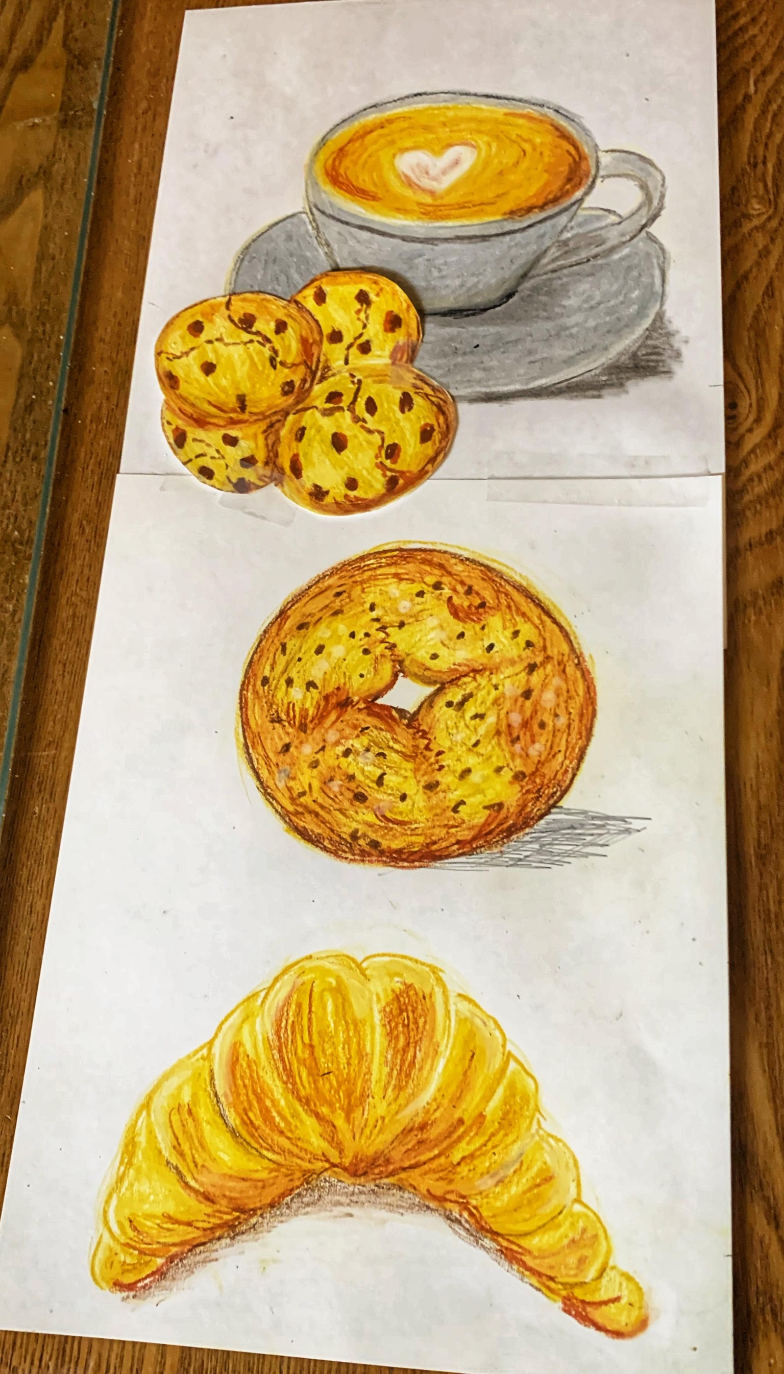 Oil Pastel Bakery Goods - image 1 - student project
