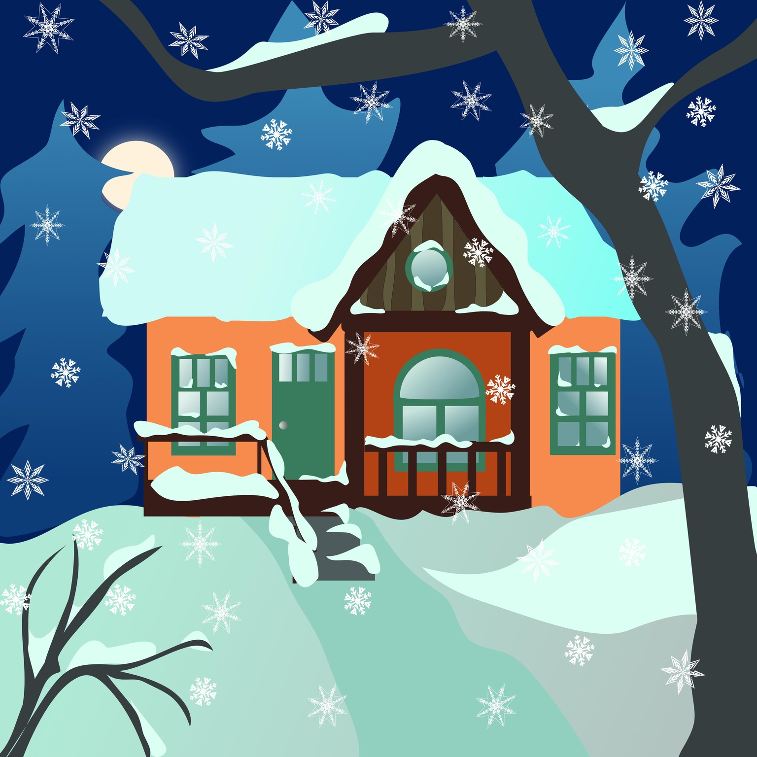Winter Cottage - image 1 - student project