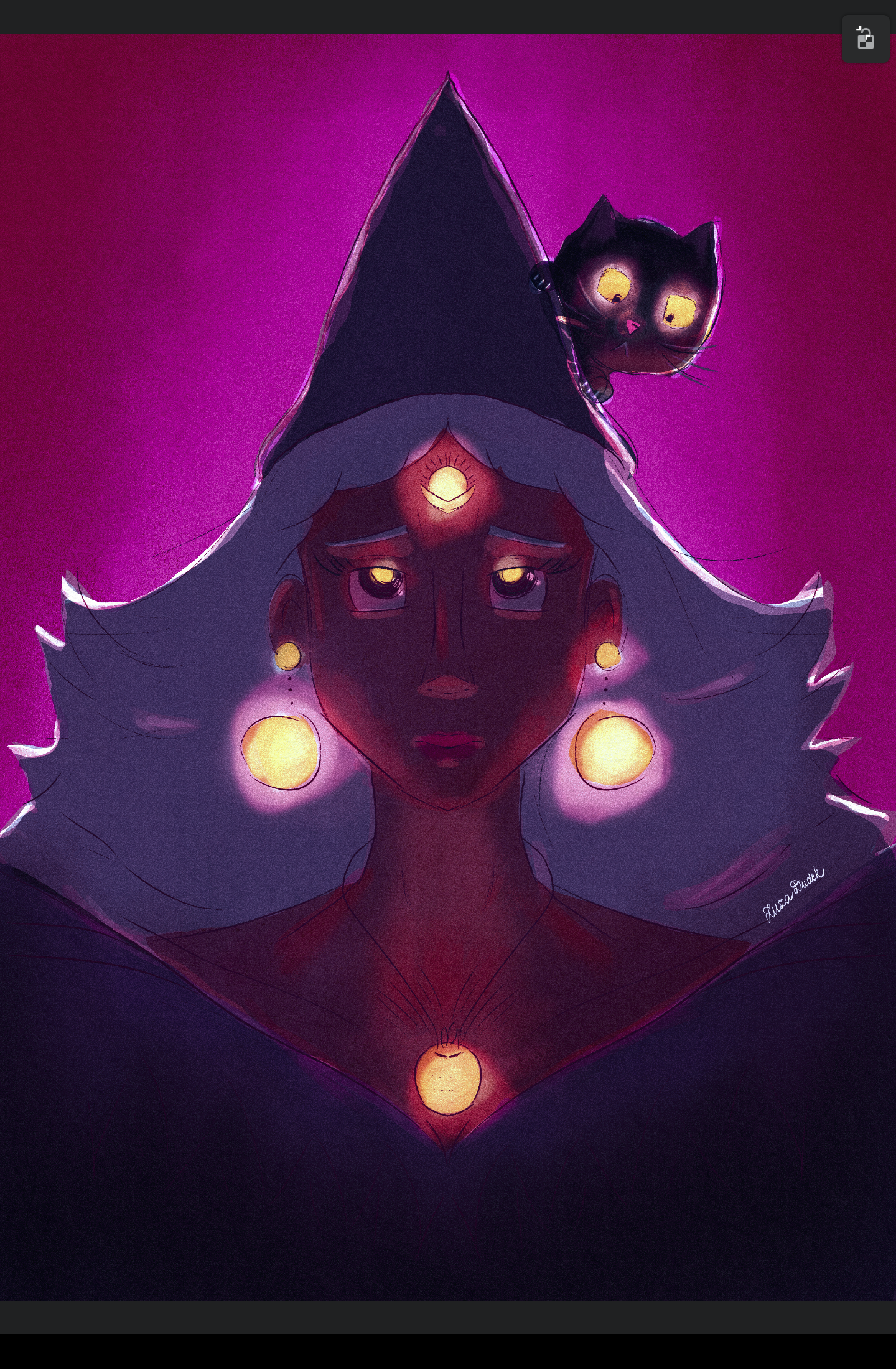 Class project: Sandra Staub's Minimal in Minutes Stylish Witch Portrait - image 2 - student project