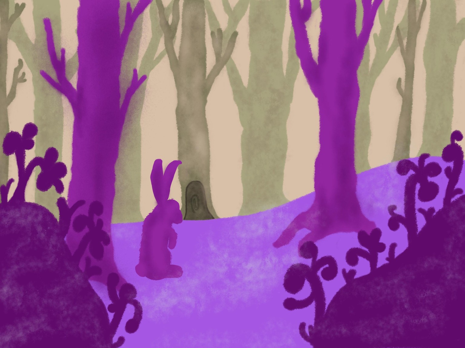 An Owl Peering Into a Deep Forest - image 2 - student project