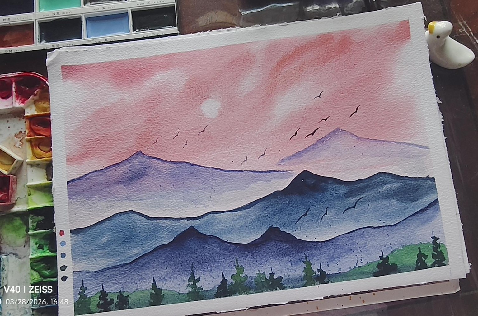 Mist peachy landscape - image 4 - student project