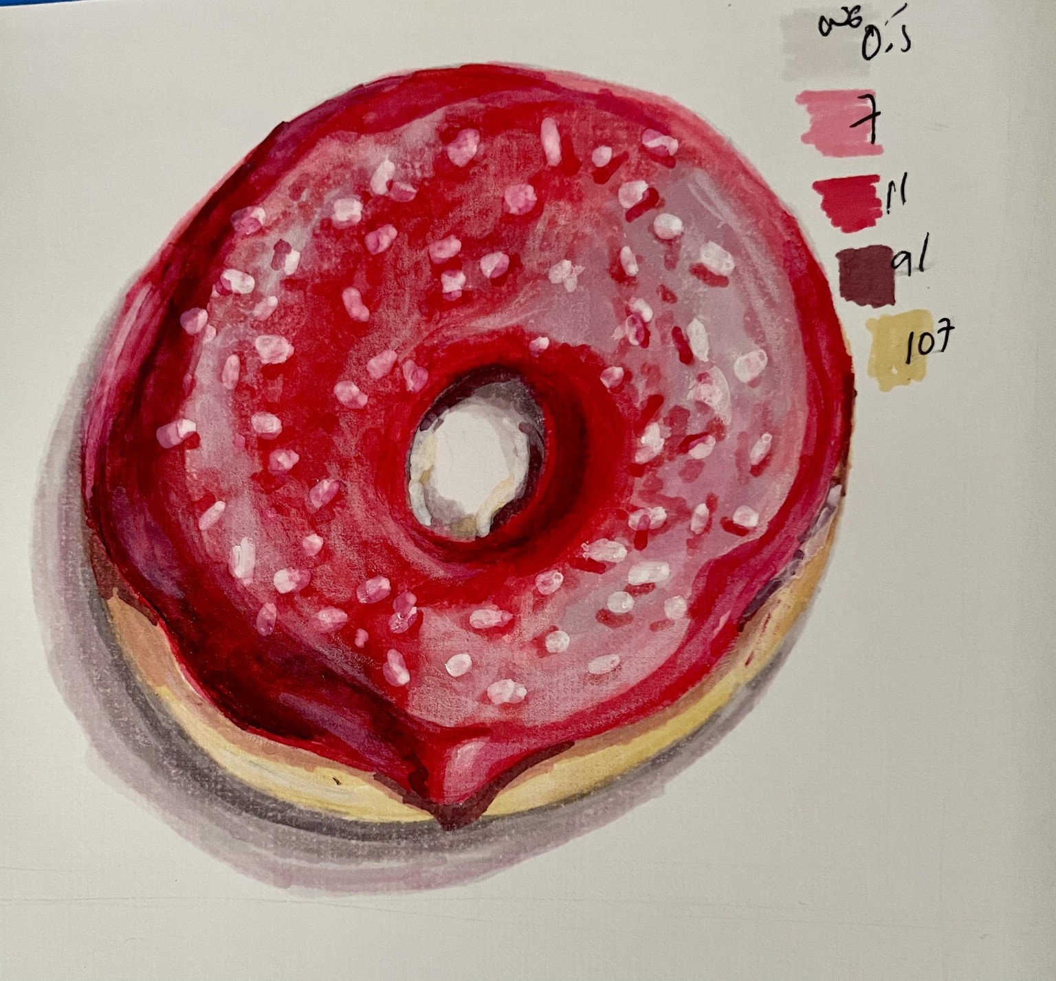 Donut with Markers. Dona con Marcadores - image 1 - student project