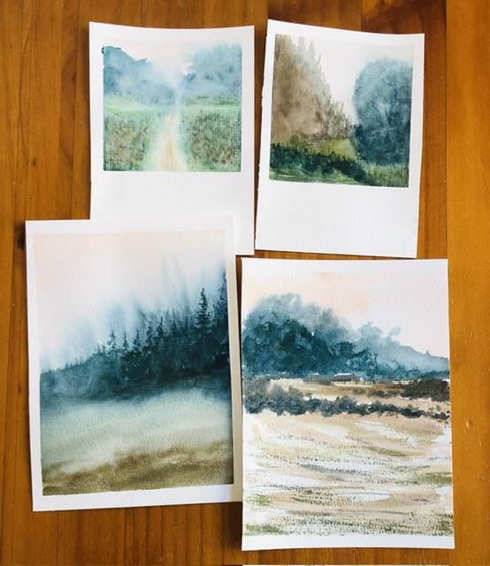 Misty Morning, Mini Landscape - image 1 - student project