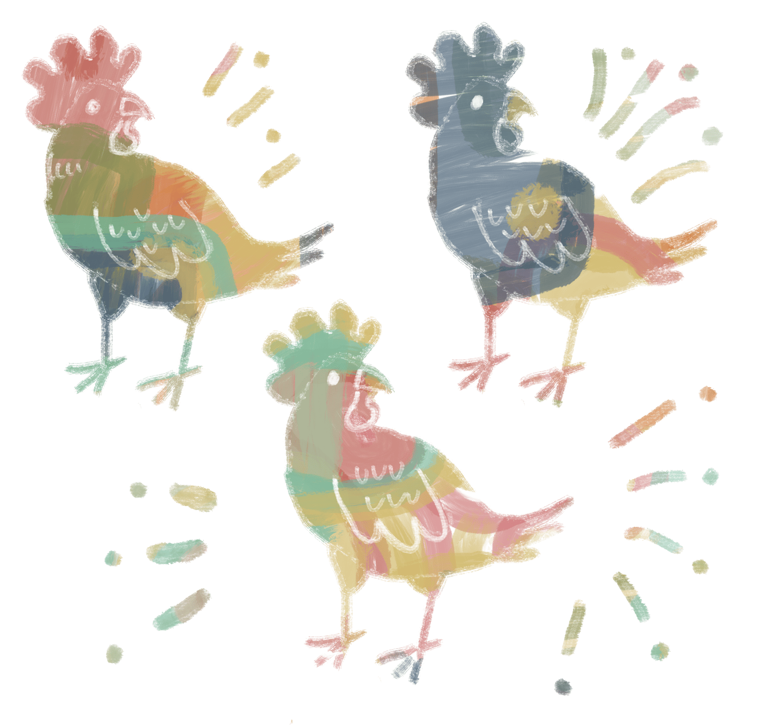Abstract Chickens - image 1 - student project
