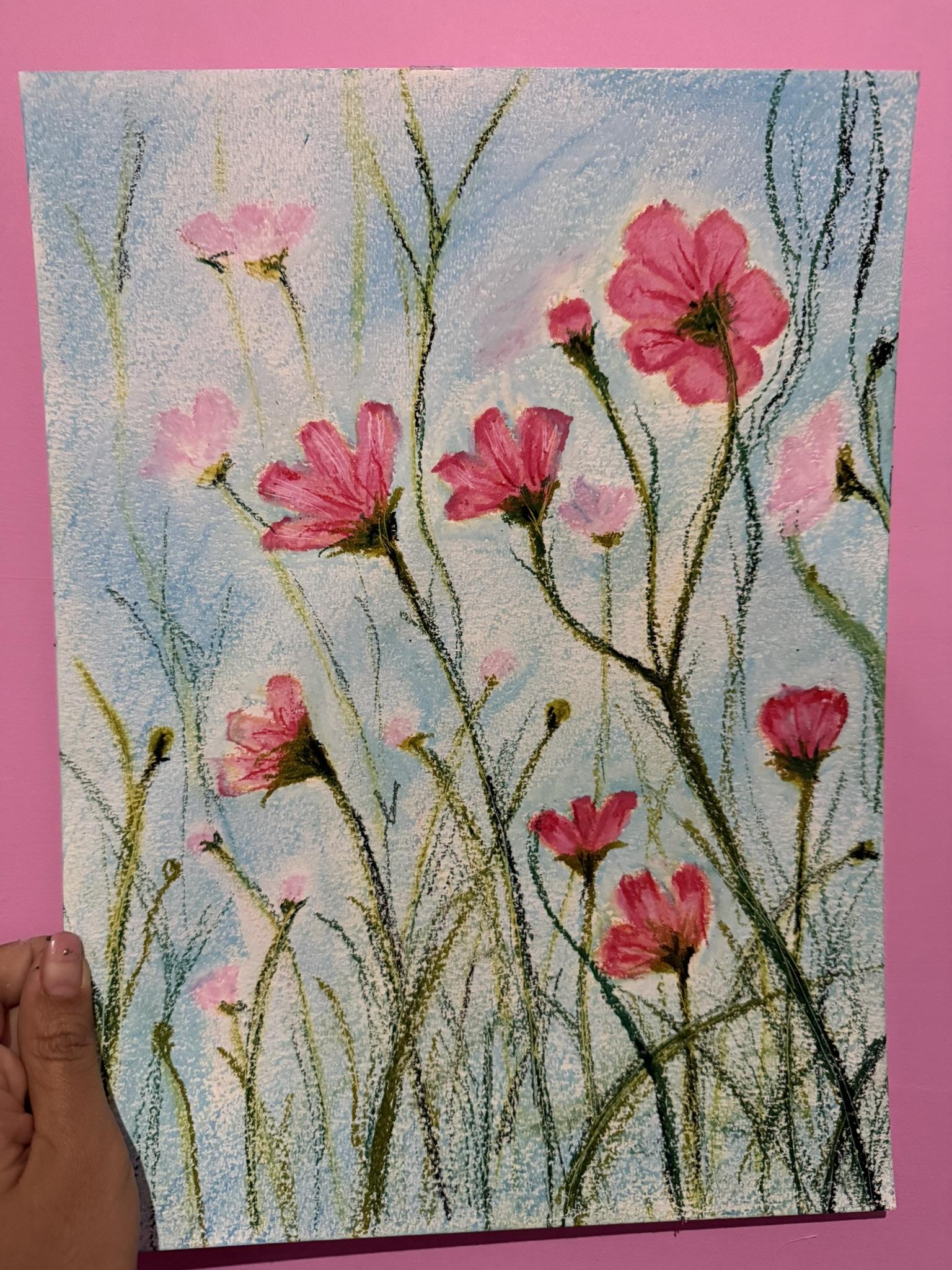 Floral Oil Pastel - image 1 - student project