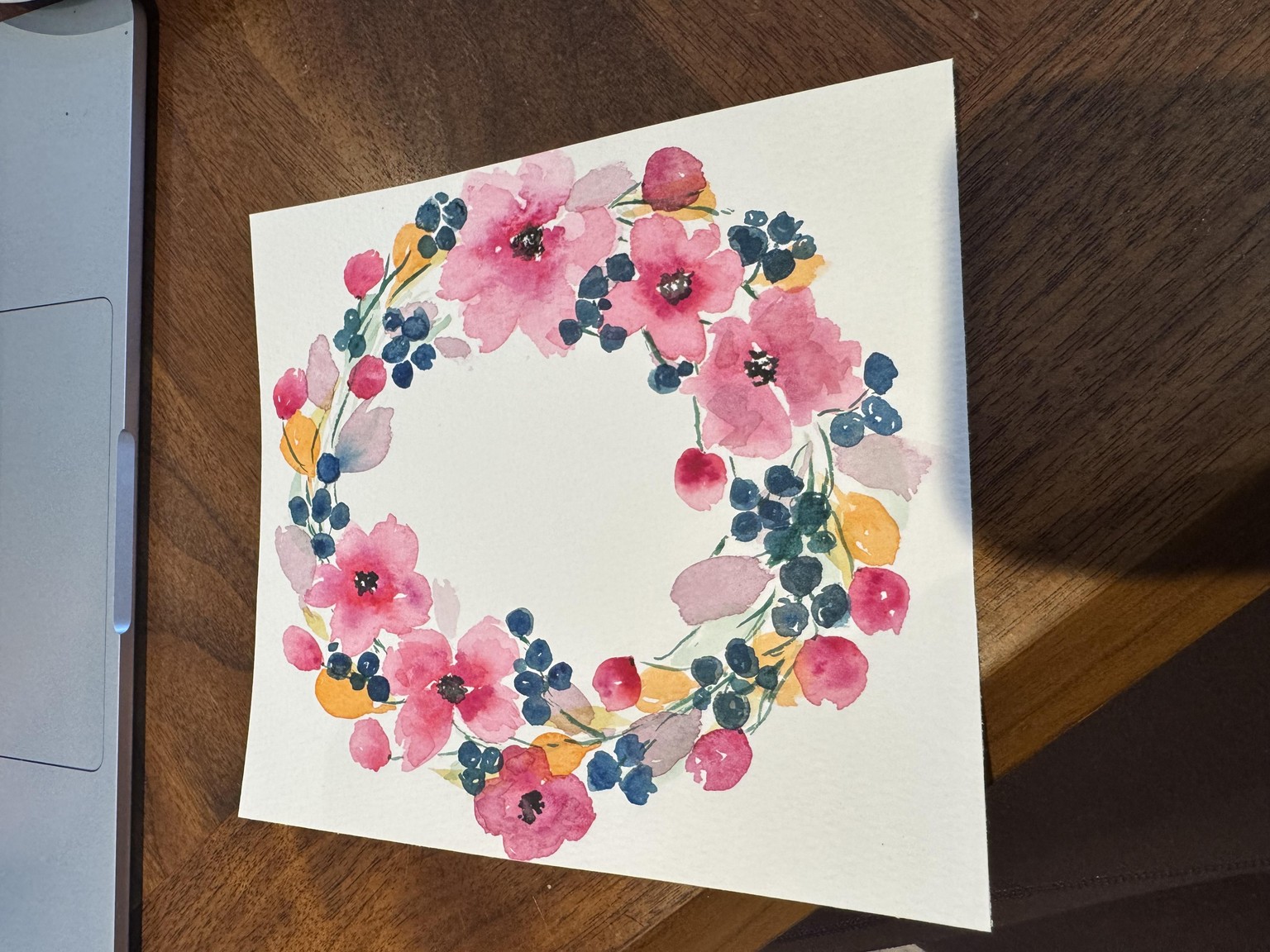 A summer wreath with blueberries - image 1 - student project