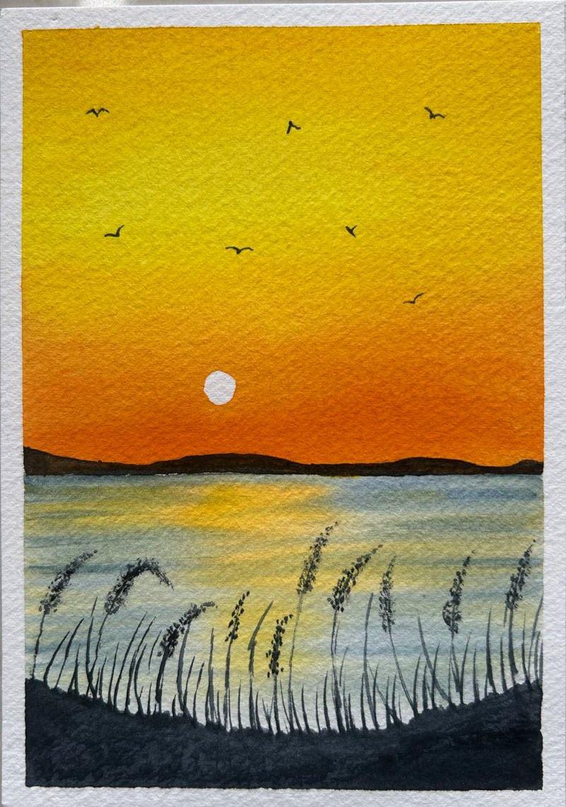 15 watercolor landscapes - image 2 - student project