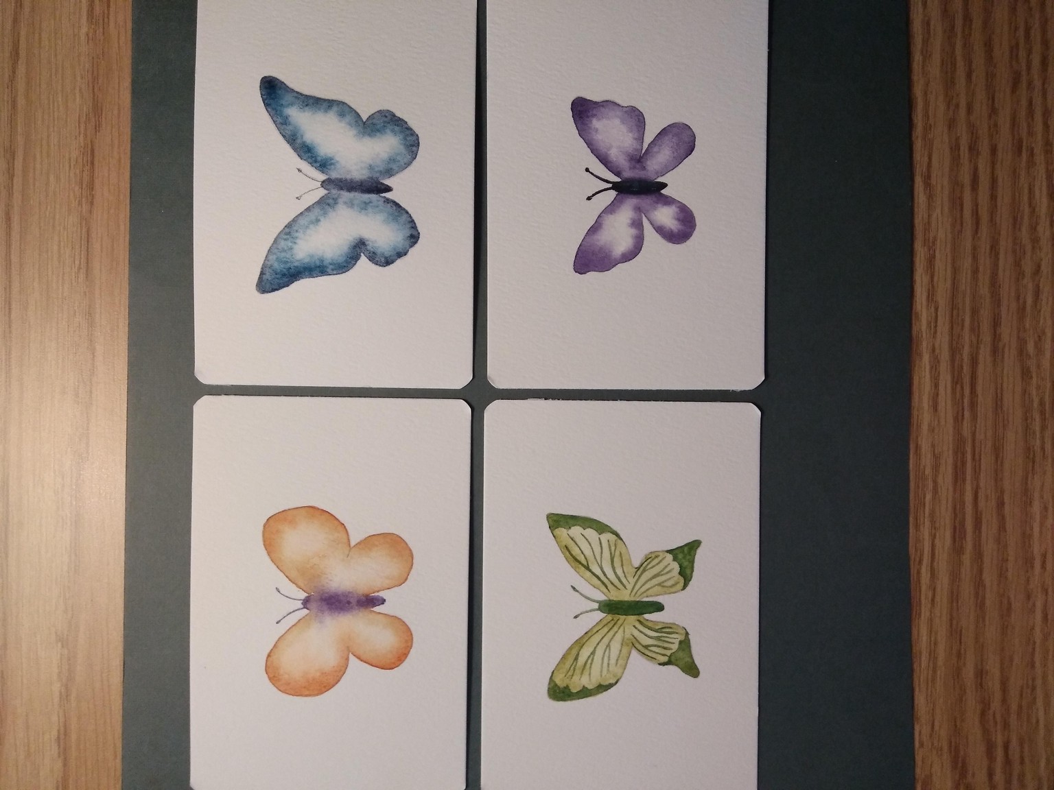 Transparent Watercolor Butterflies - image 2 - student project