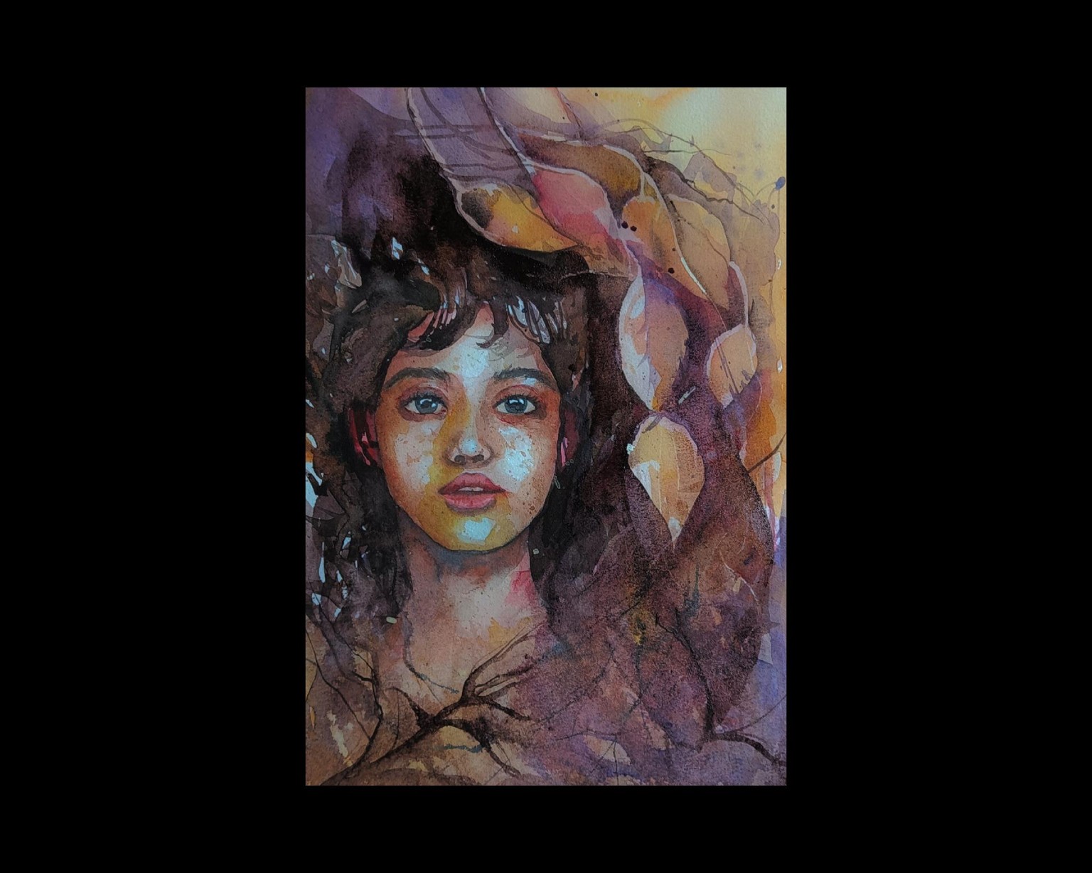 Aquarell - Portrait with watercolors - image 1 - student project