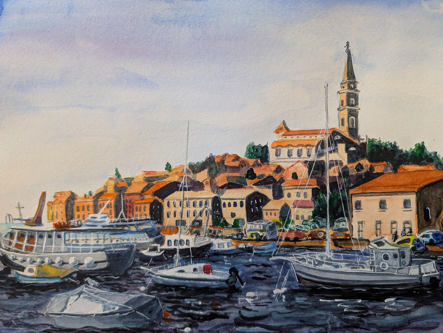 Create Stunning Coastal Watercolor Paintings - image 3 - student project