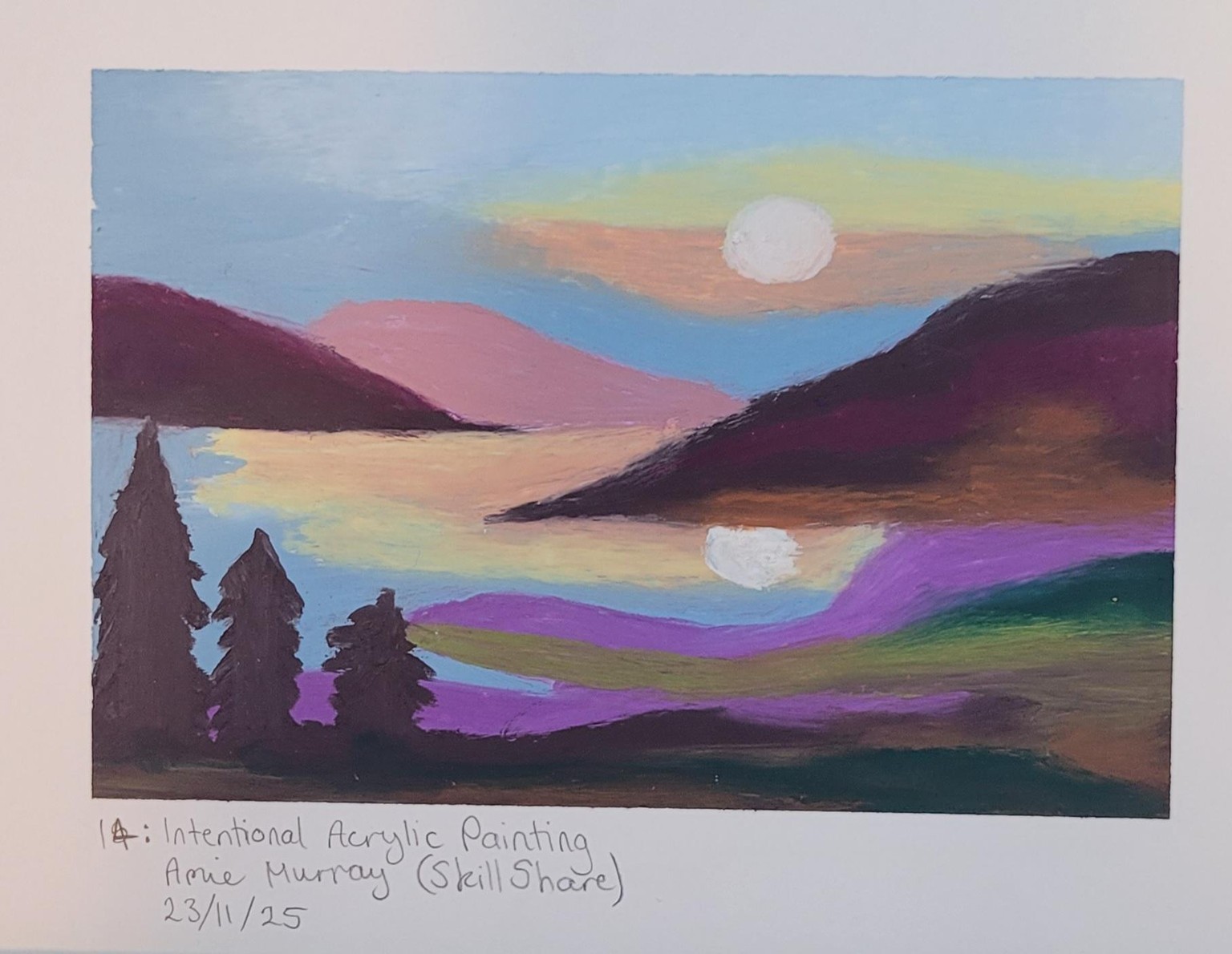 Oil Pastel Landscape - image 1 - student project
