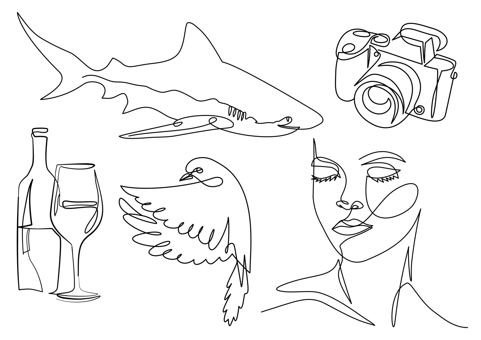 One line art - image 1 - student project