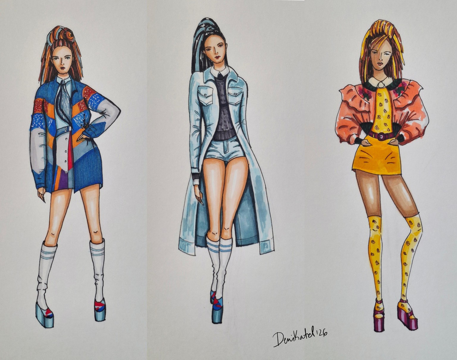 Fashion Illustration - image 9 - student project