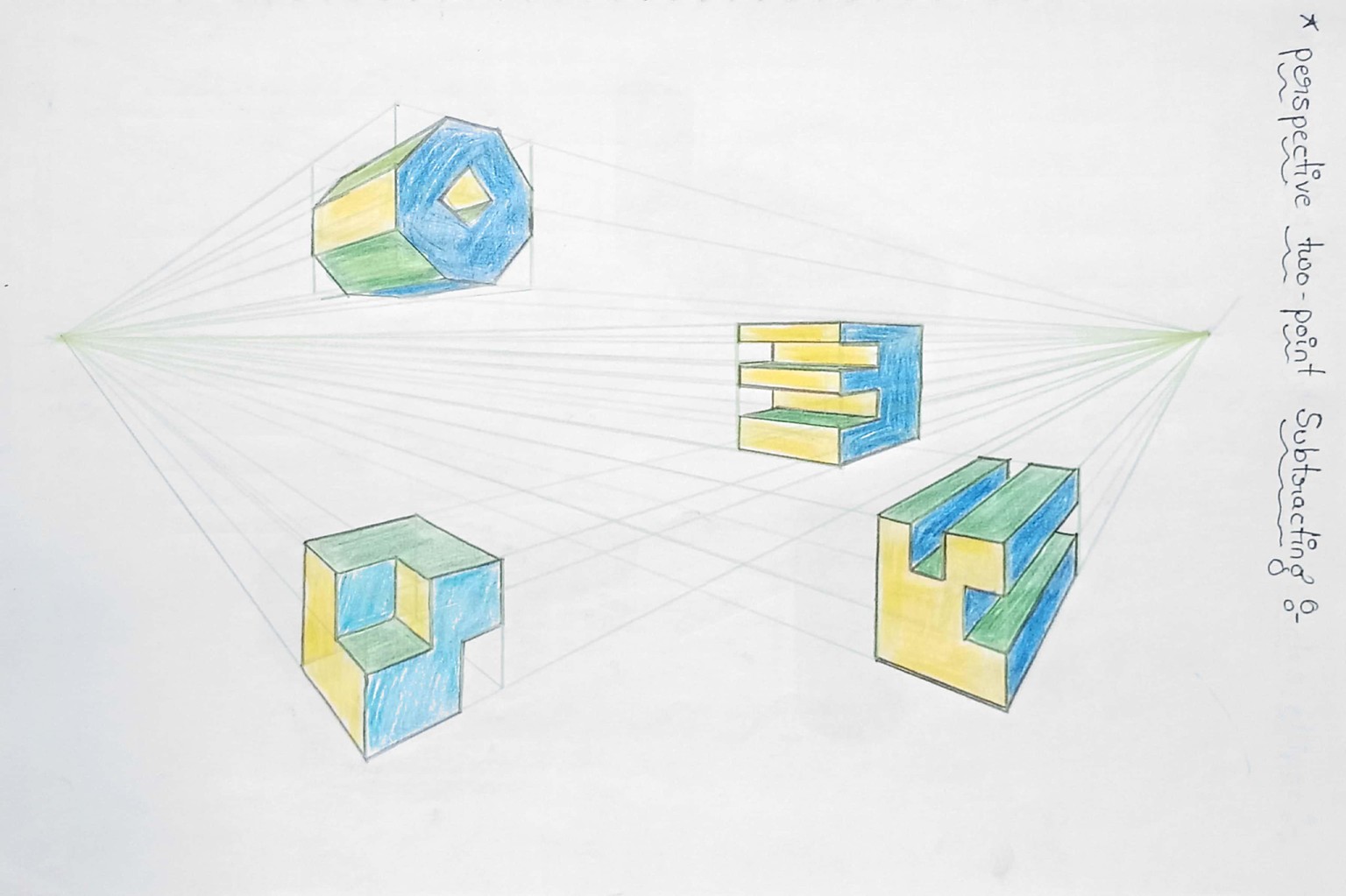 Drawing in perspective - image 7 - student project