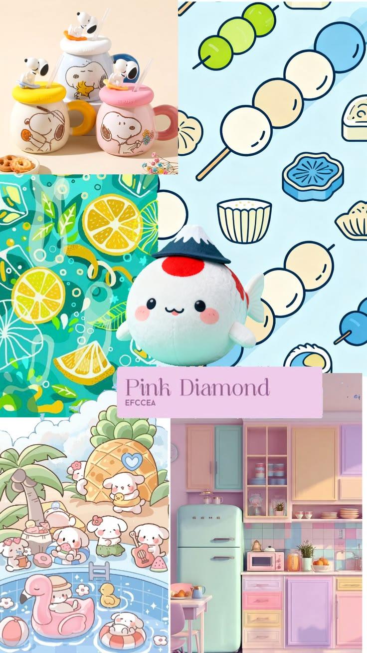 Kawaii Brand Vision Board – Soft & Playful Style - image 1 - student project