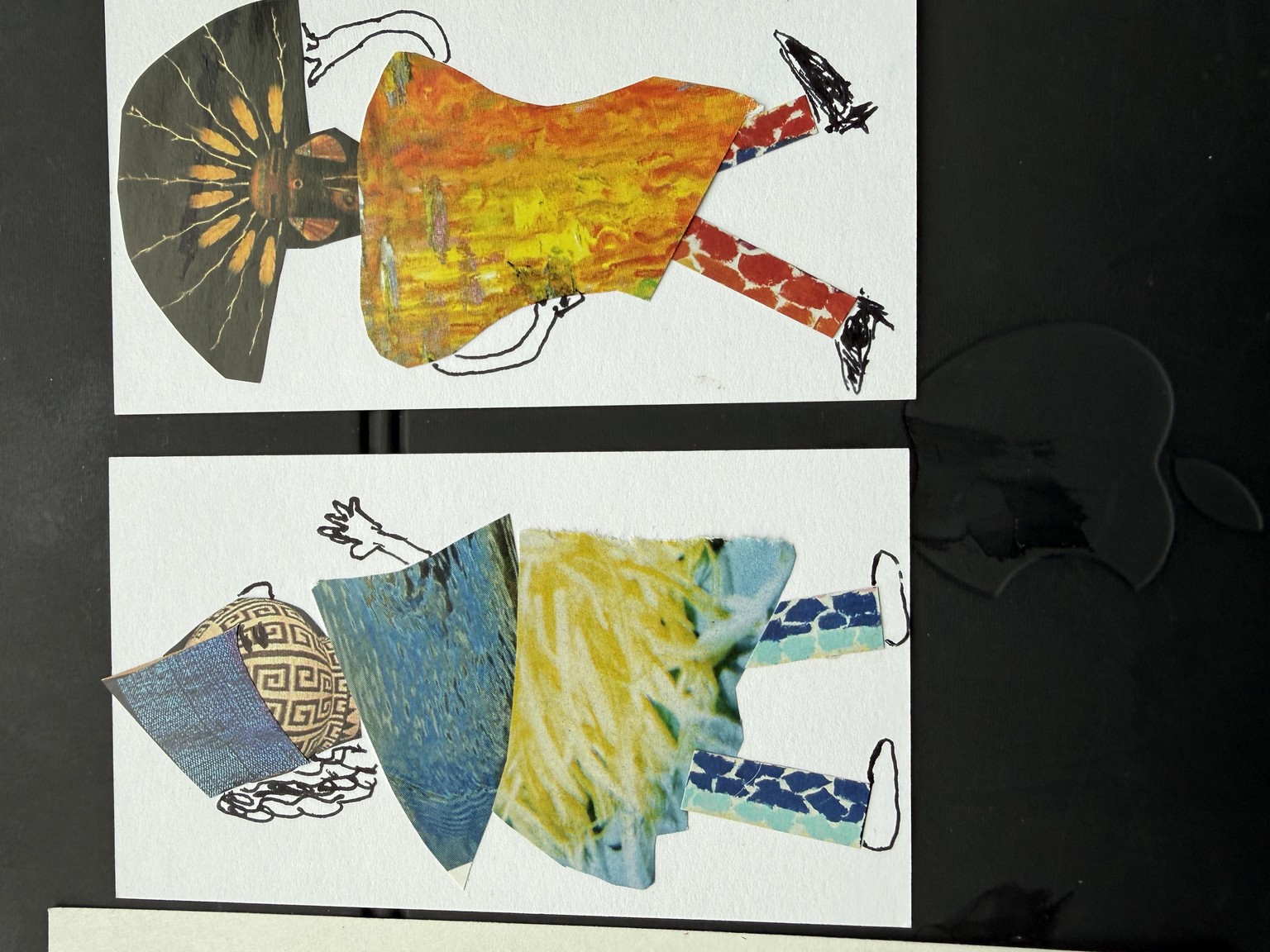 Colorful collaged characters - image 3 - student project