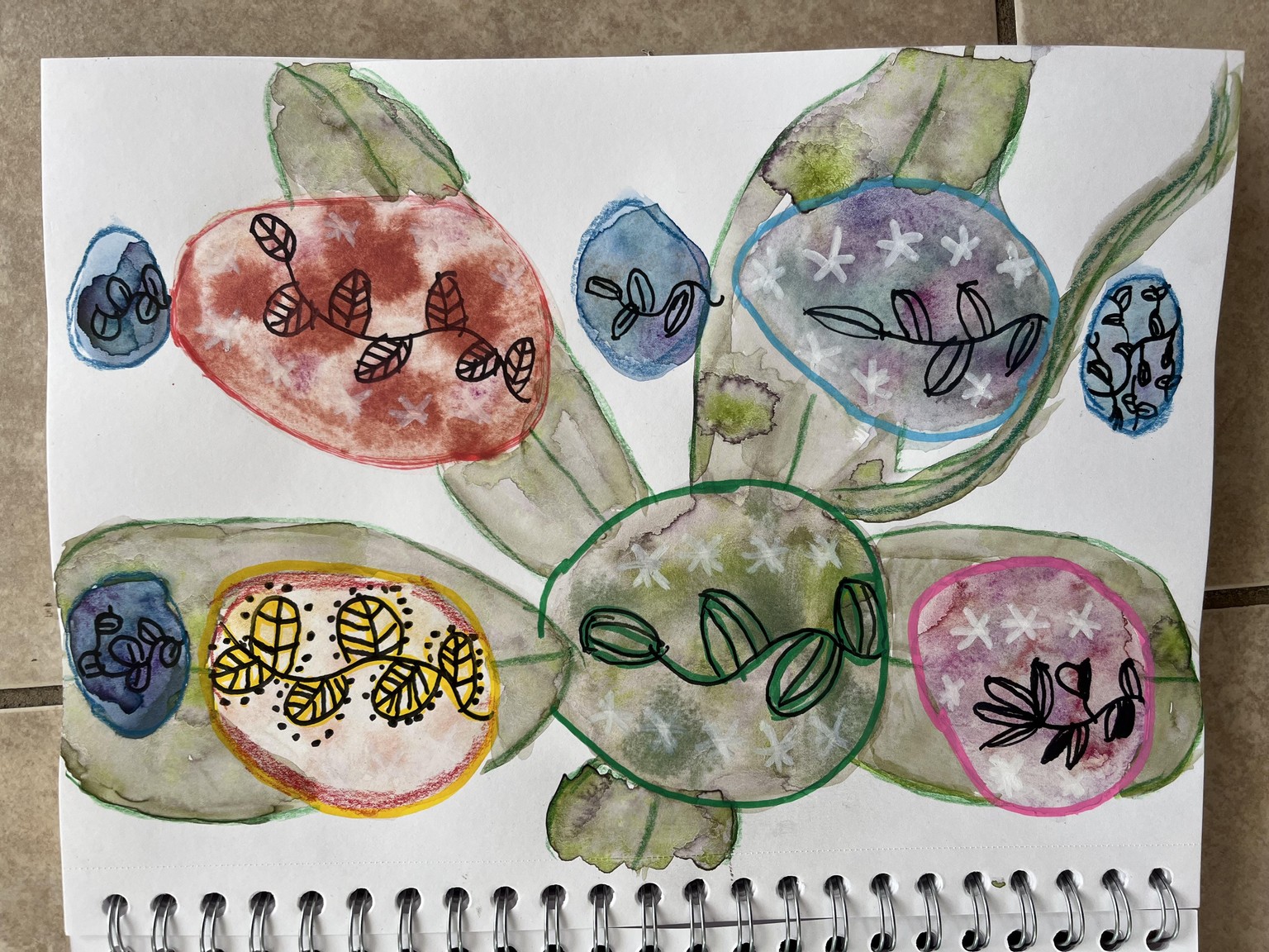Watercolor botanicals - image 3 - student project