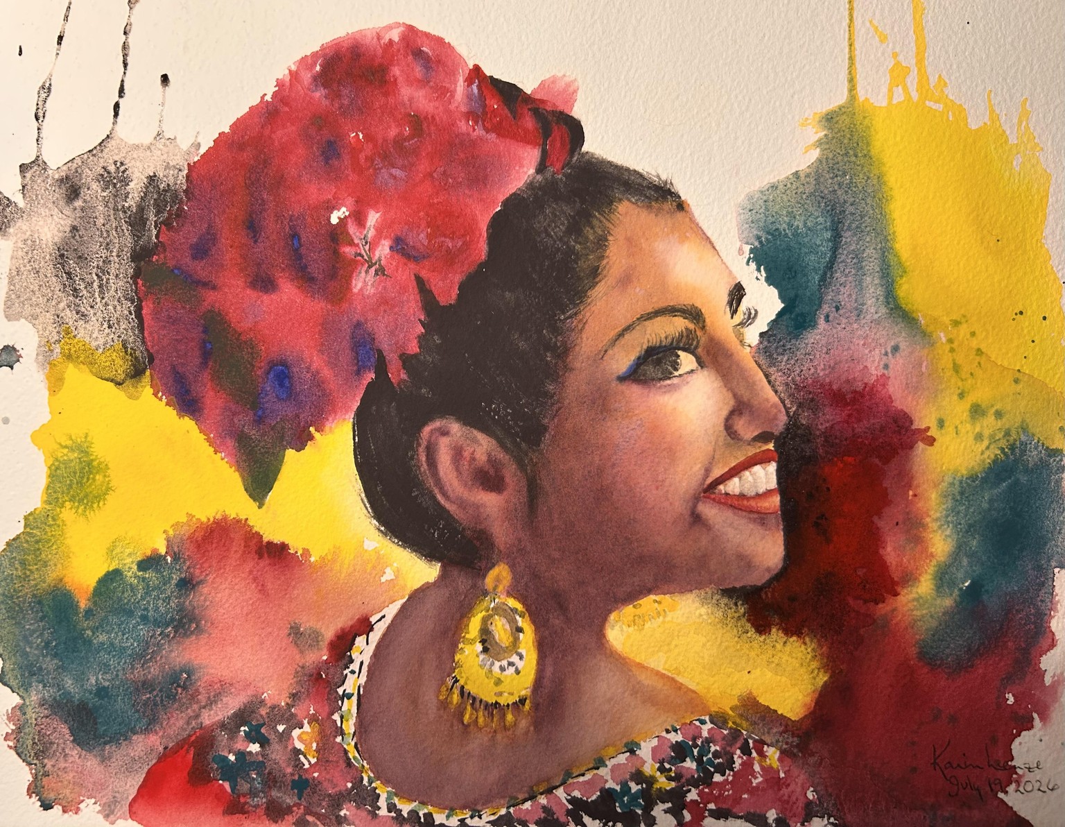 Watercolor Portrait Challenge - image 1 - student project