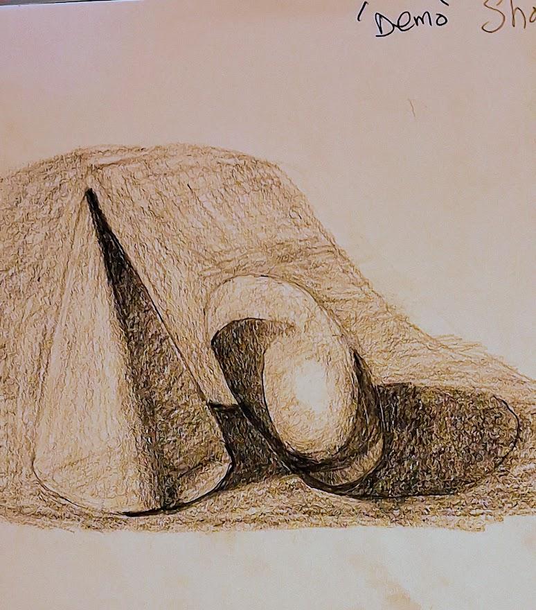 Natural Forms, Geometric shapes Blue jay. - image 6 - student project