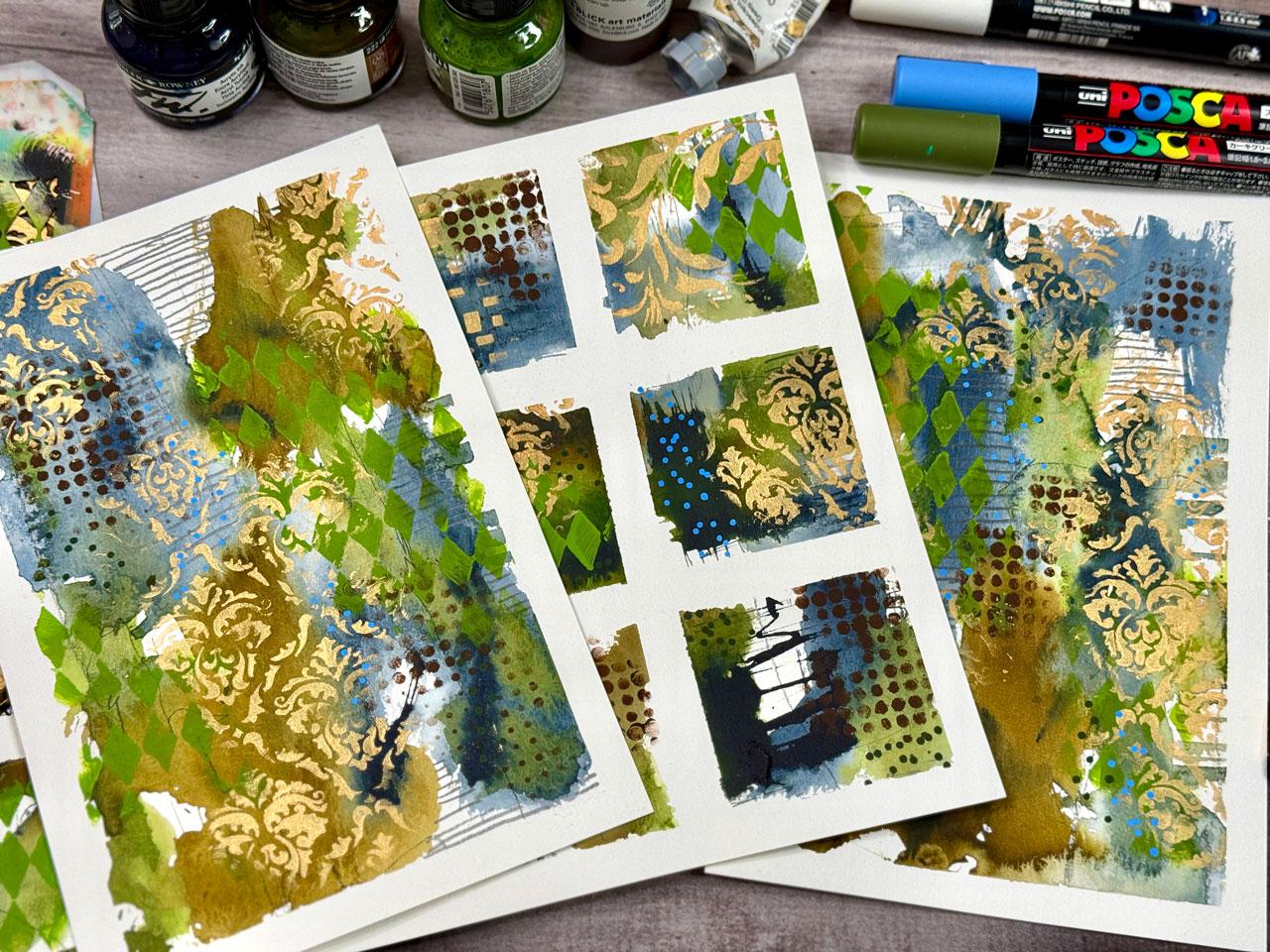 Paint, Play, Repeat: Mixed Media Grids for Creative Flow - image 4 - student project