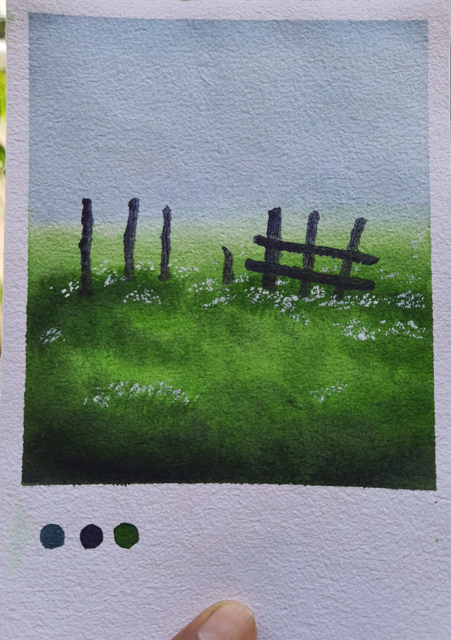 30 Days of Mini Watercolor Landscapes. .. !!! - image 5 - student project