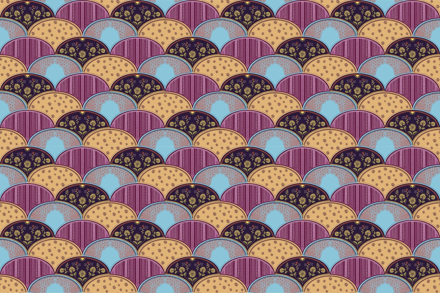 4 motif scallop pattern - image 1 - student project