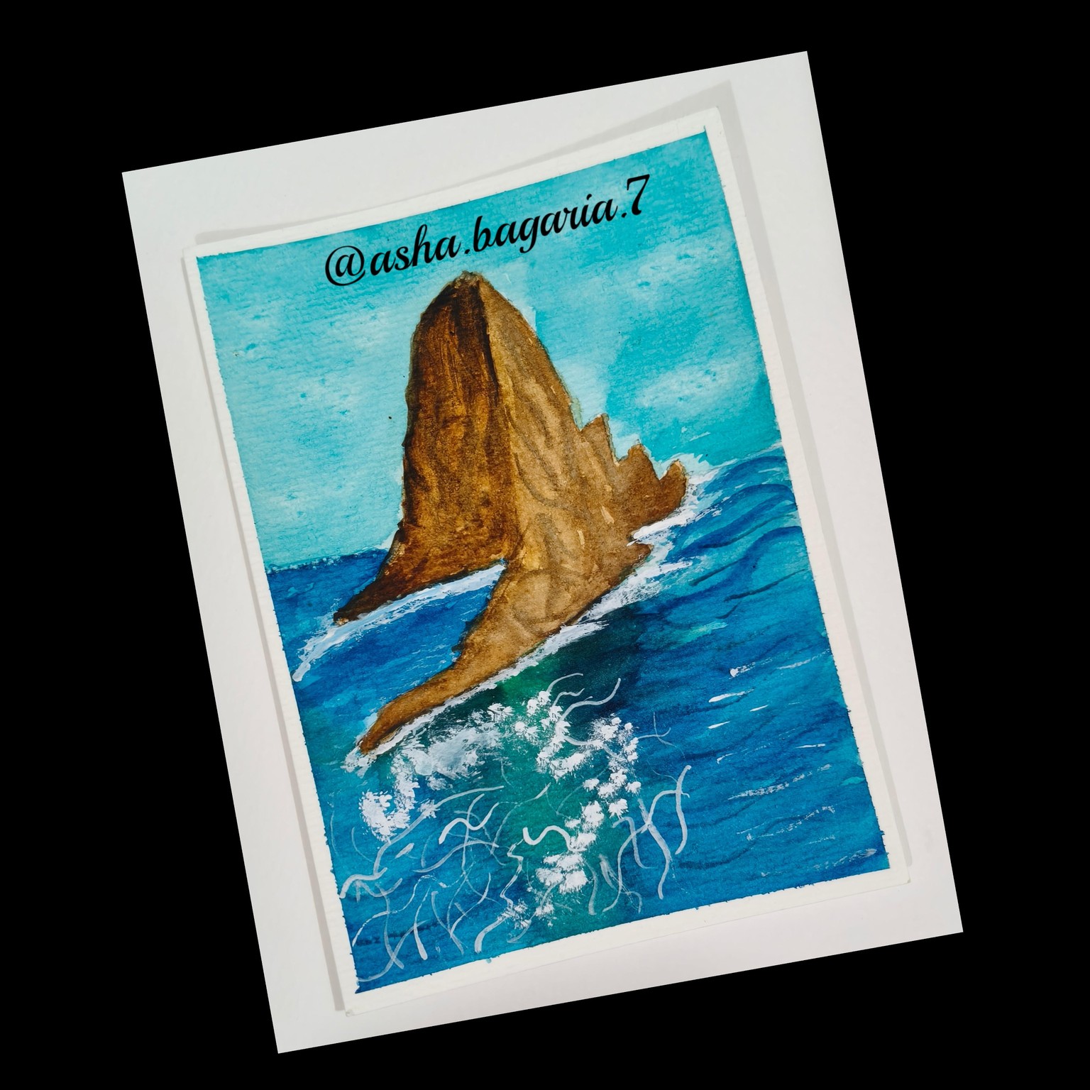 Watercolor seascape - image 1 - student project