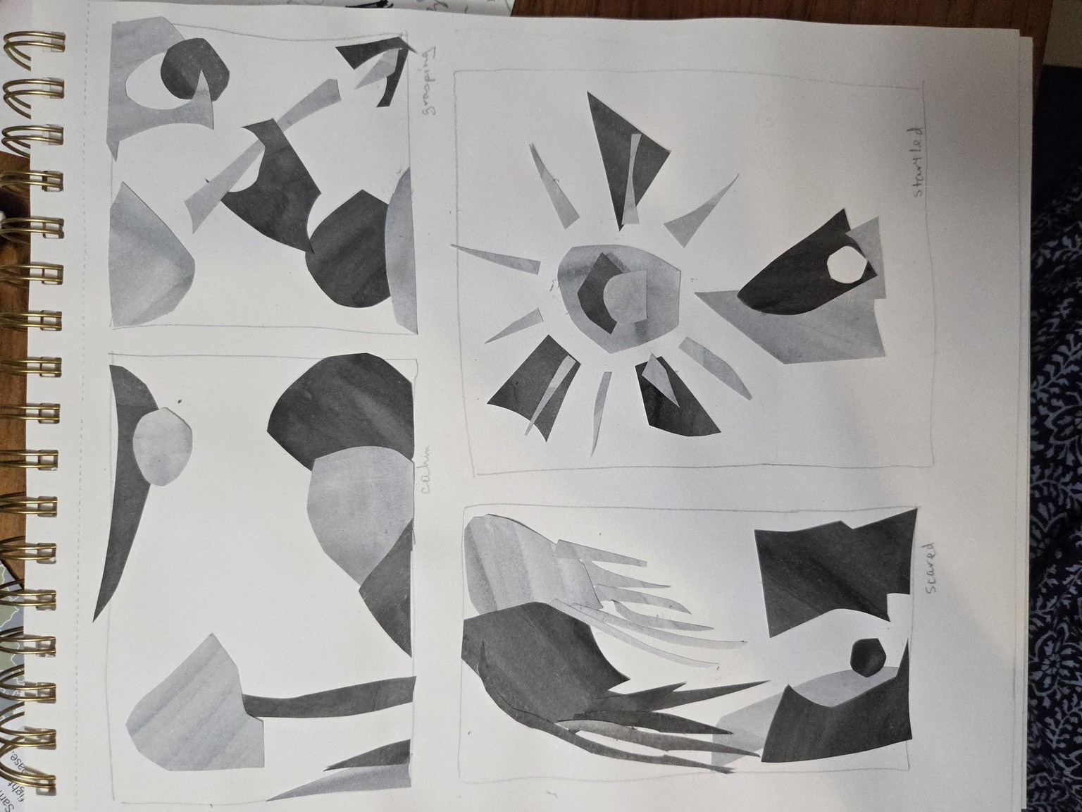 Calm, Grasping, Scared, Startled - image 1 - student project