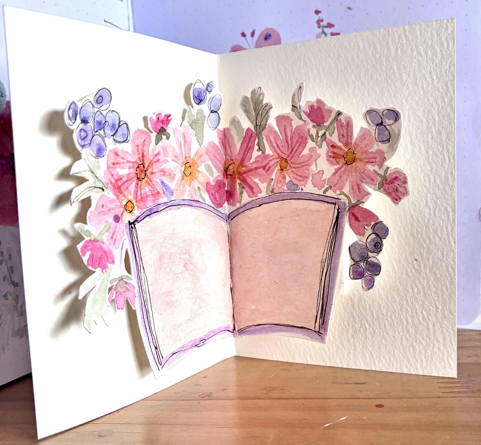Wildflower pop-up cards - image 6 - student project