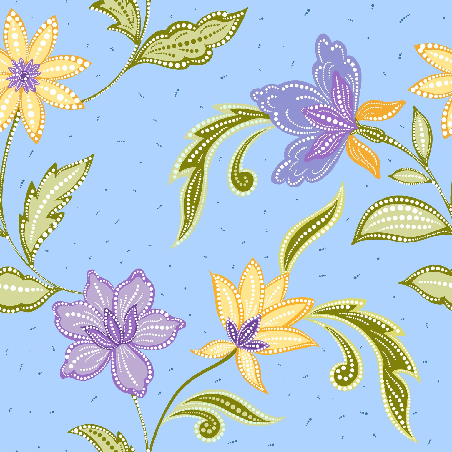 Dot floral - image 1 - student project